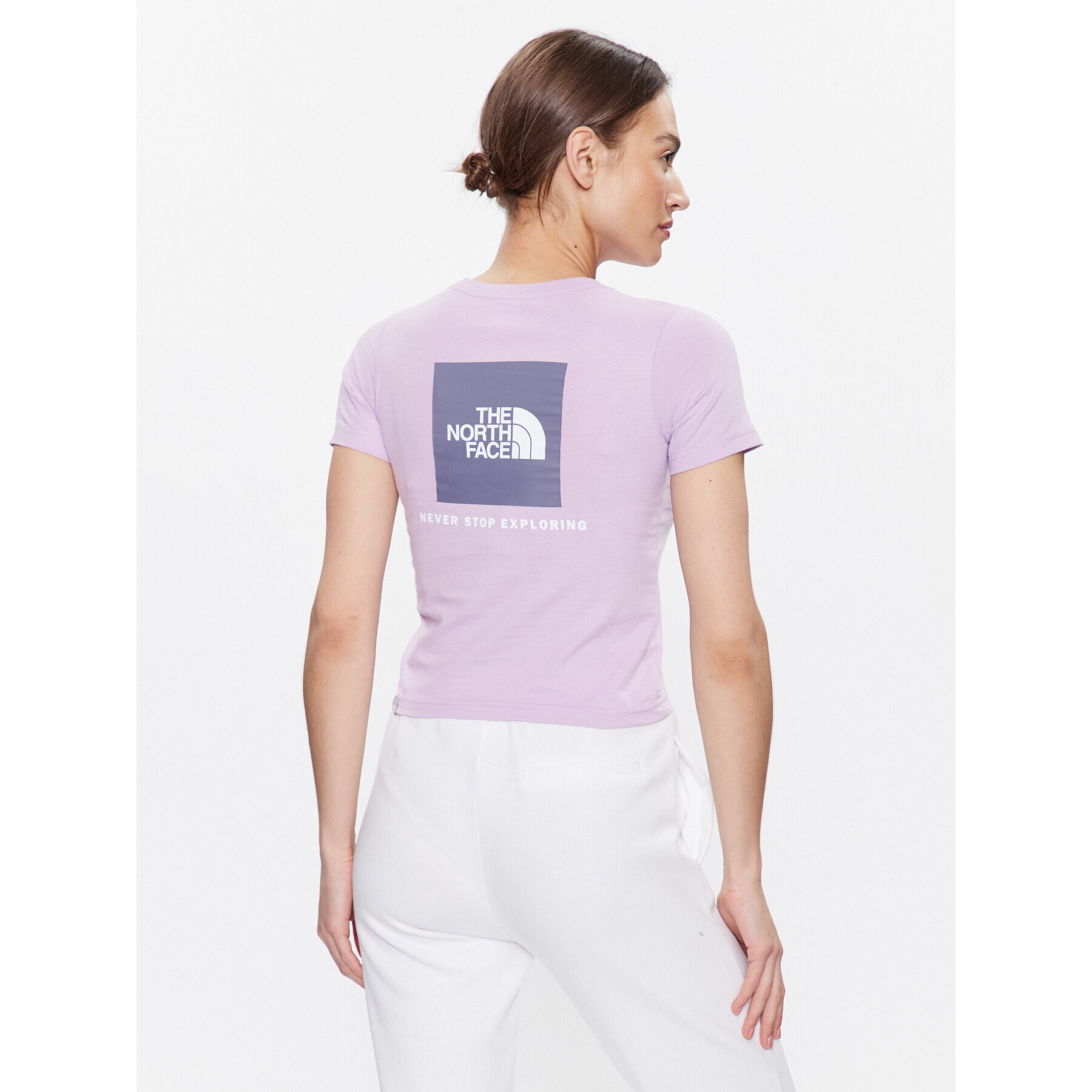 The North Face T-Shirt Redbox NF0A82EB Fialová Relaxed Fit - Pepit.cz