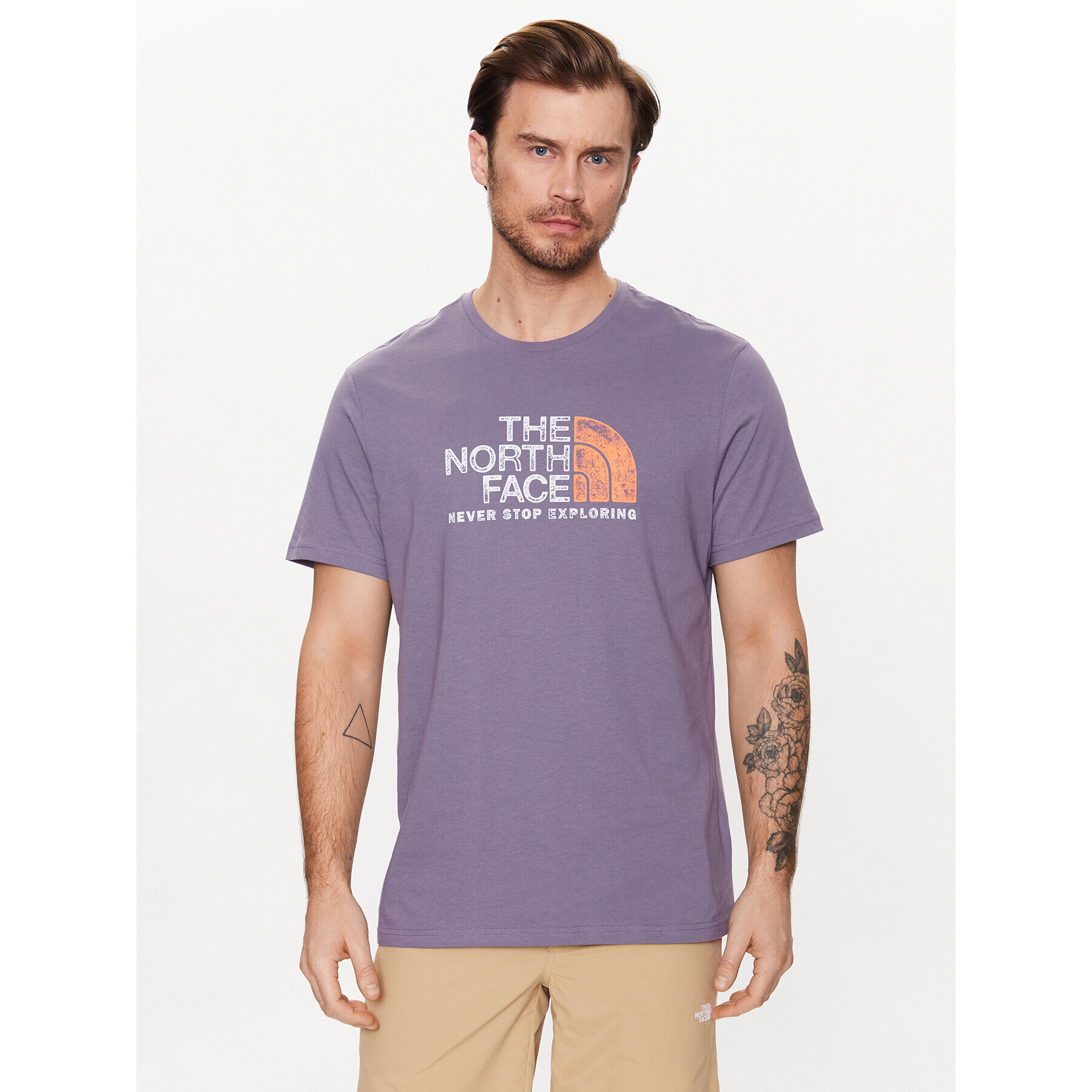 The North Face T-Shirt Rust NF0A4M68 Fialová Regular Fit - Pepit.cz