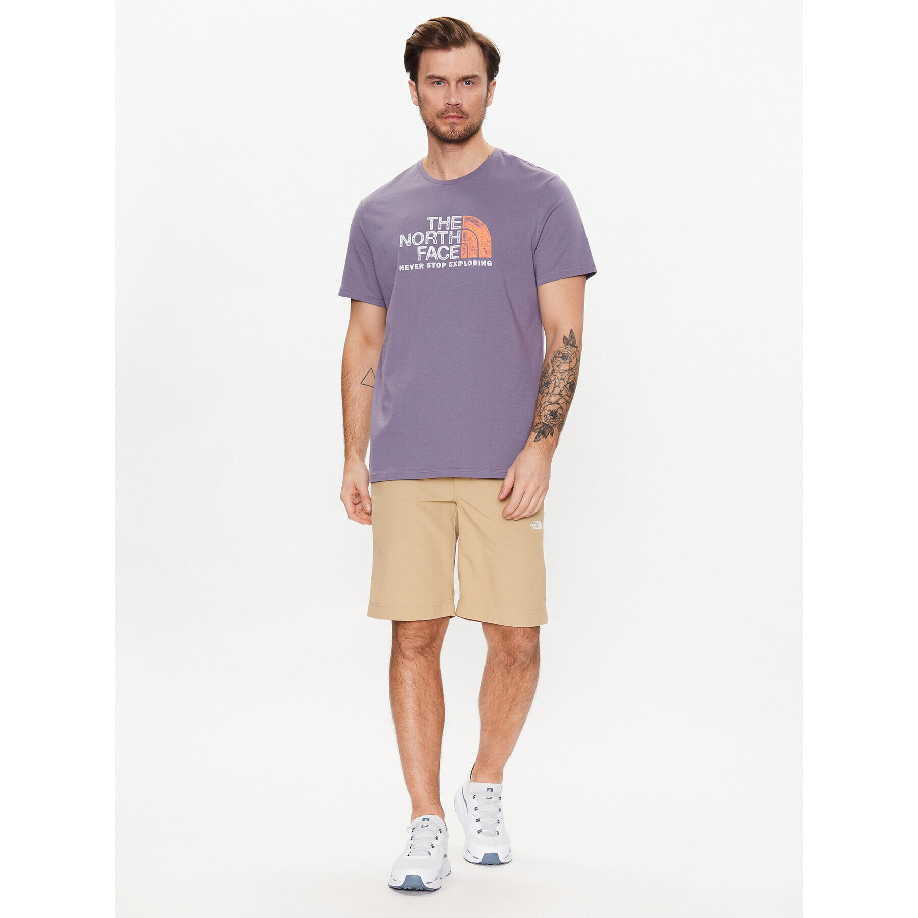 The North Face T-Shirt Rust NF0A4M68 Fialová Regular Fit - Pepit.cz