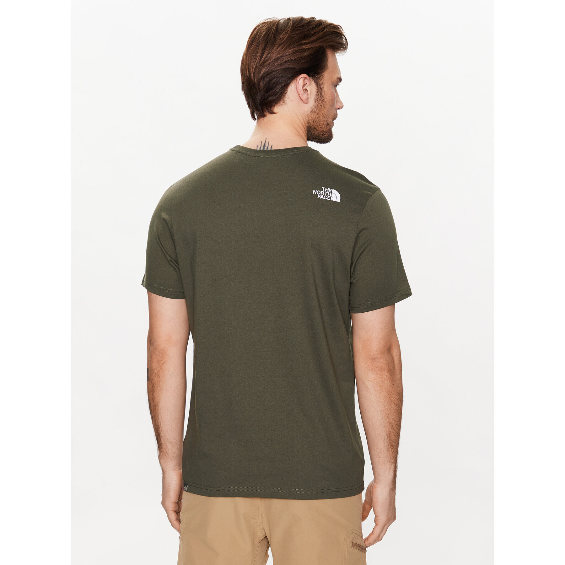 The North Face T-Shirt Rust NF0A4M68 Khaki Regular Fit - Pepit.cz