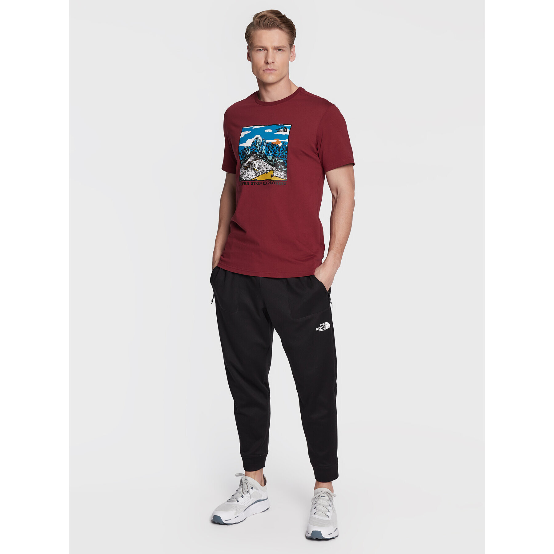 The North Face T-Shirt Seasonal Graphic NF0A7X1O Bordó Regular Fit - Pepit.cz