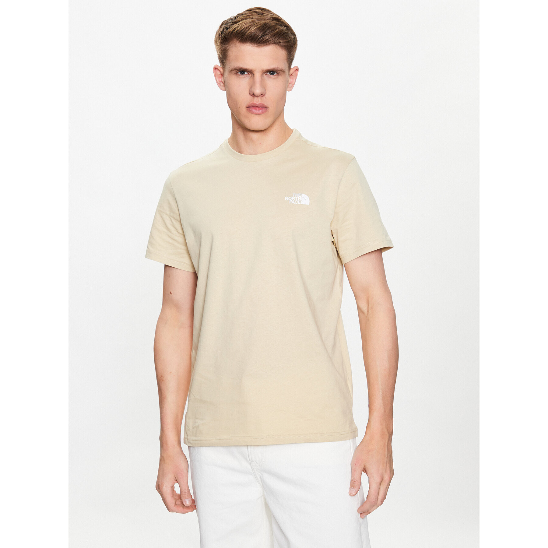 The North Face T-Shirt Simple Dome NF0A2TX5 Béžová Regular Fit - Pepit.cz