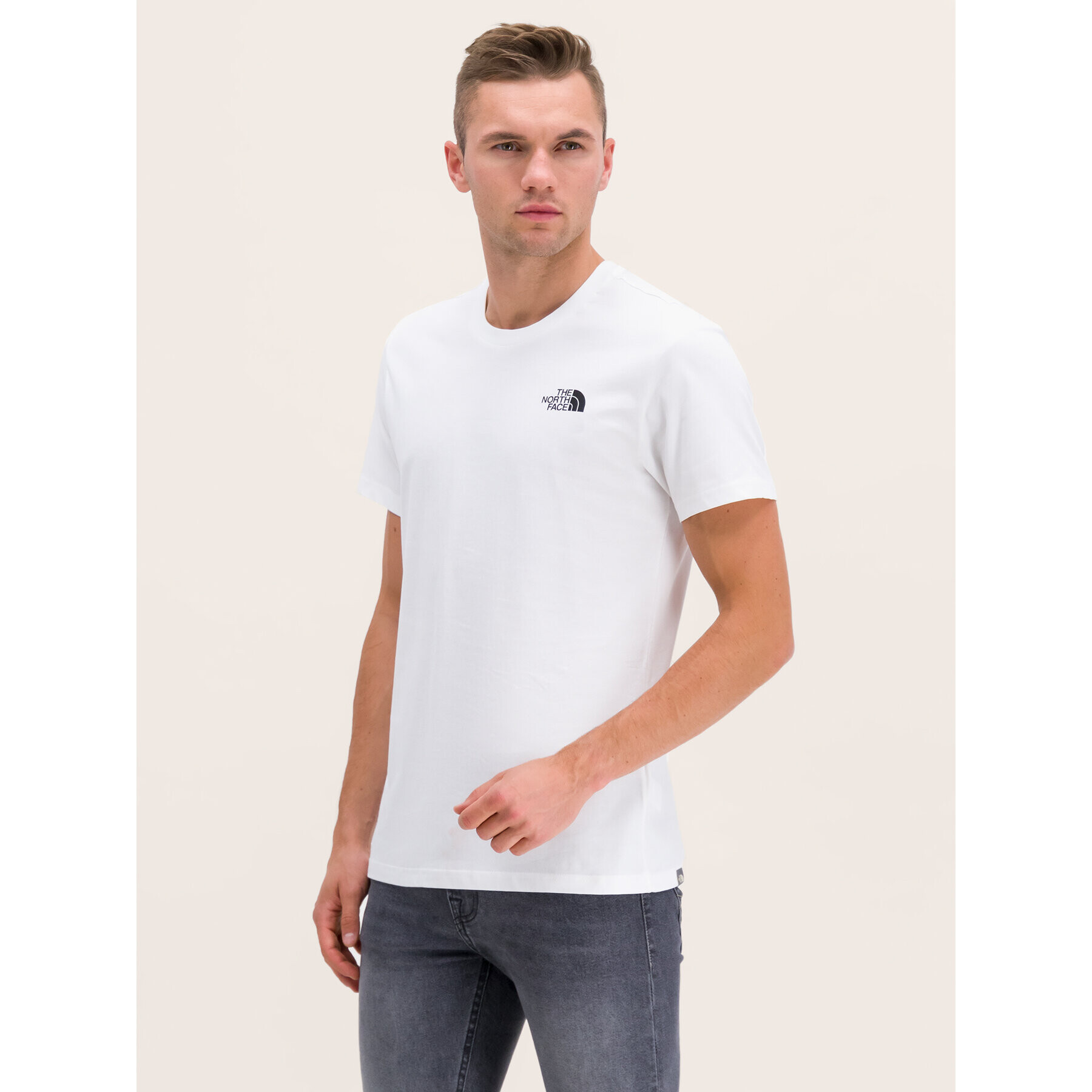 The North Face T-Shirt Simple Dome NF0A2TX5 Bílá Regular Fit - Pepit.cz