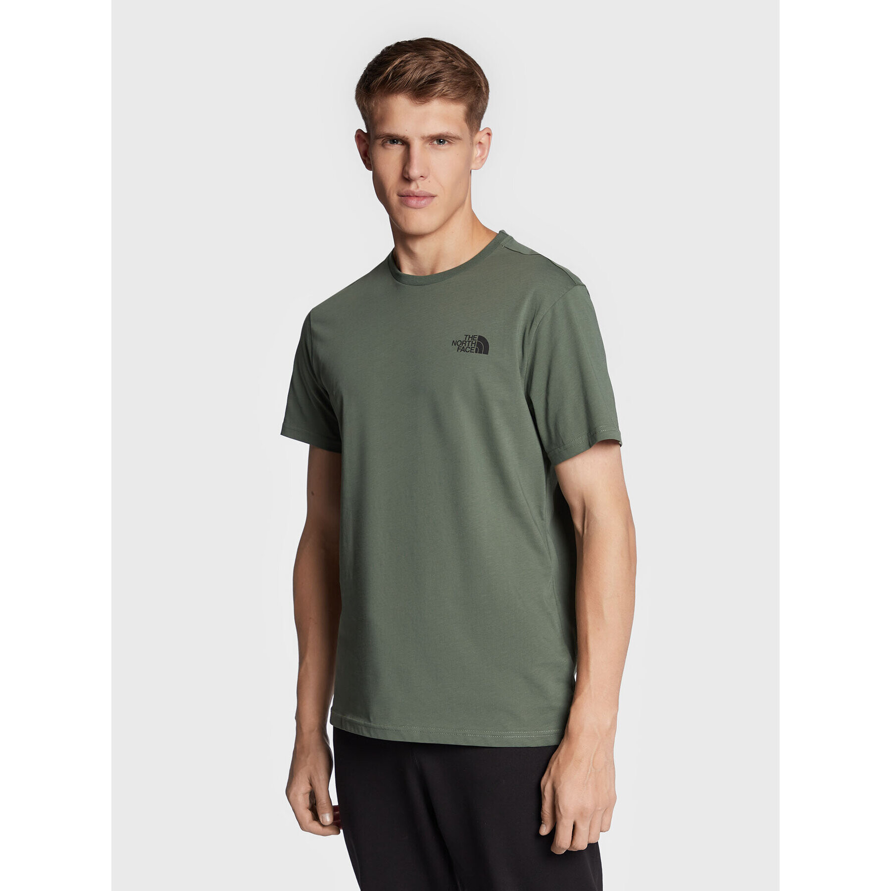 The North Face T-Shirt Simple Dome NF0A2TX5 Zelená Regular Fit - Pepit.cz