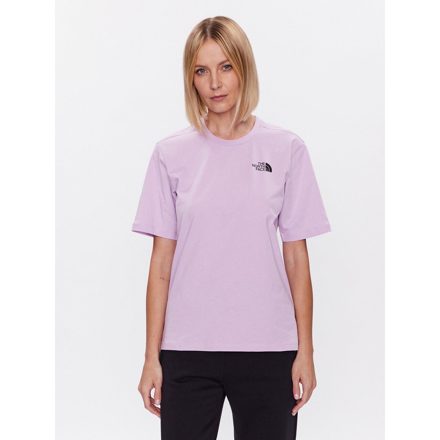 The North Face T-Shirt Simple Dome NF0A4CES Fialová Relaxed Fit - Pepit.cz