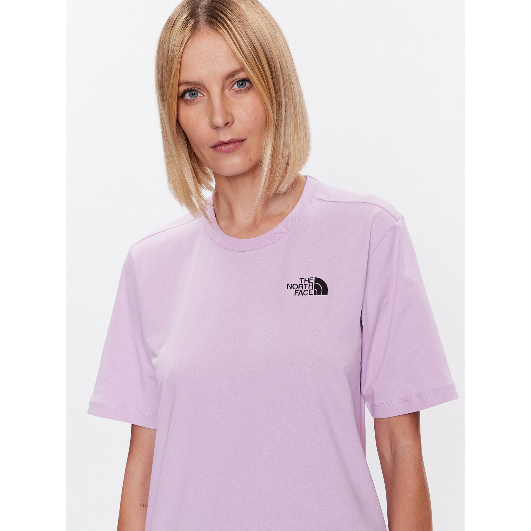 The North Face T-Shirt Simple Dome NF0A4CES Fialová Relaxed Fit - Pepit.cz