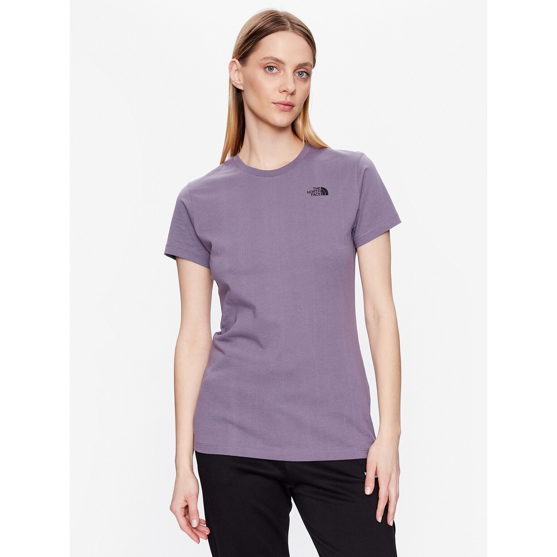 The North Face T-Shirt Simple Dome NF0A4T1A Fialová Regular Fit - Pepit.cz