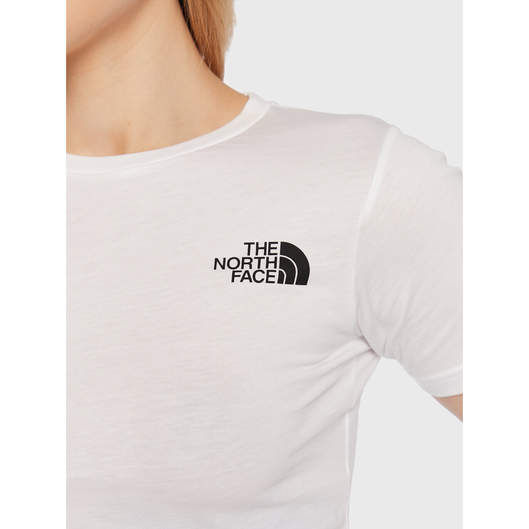 The North Face T-Shirt Simple Dome NF0A82EC Bílá Regular Fit - Pepit.cz