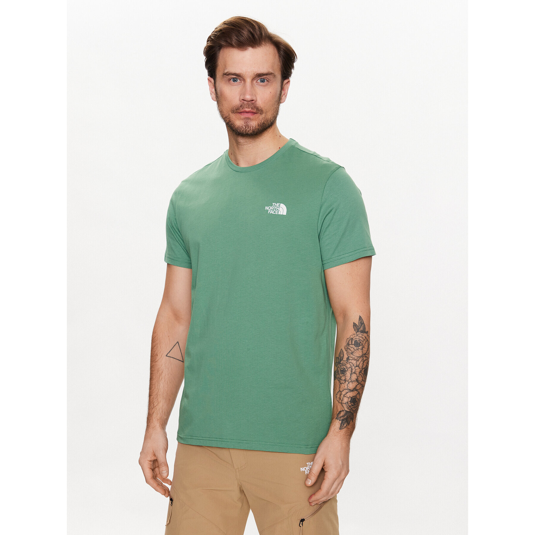 The North Face T-Shirt Simple Dome Tee Zelená Regular Fit - Pepit.cz