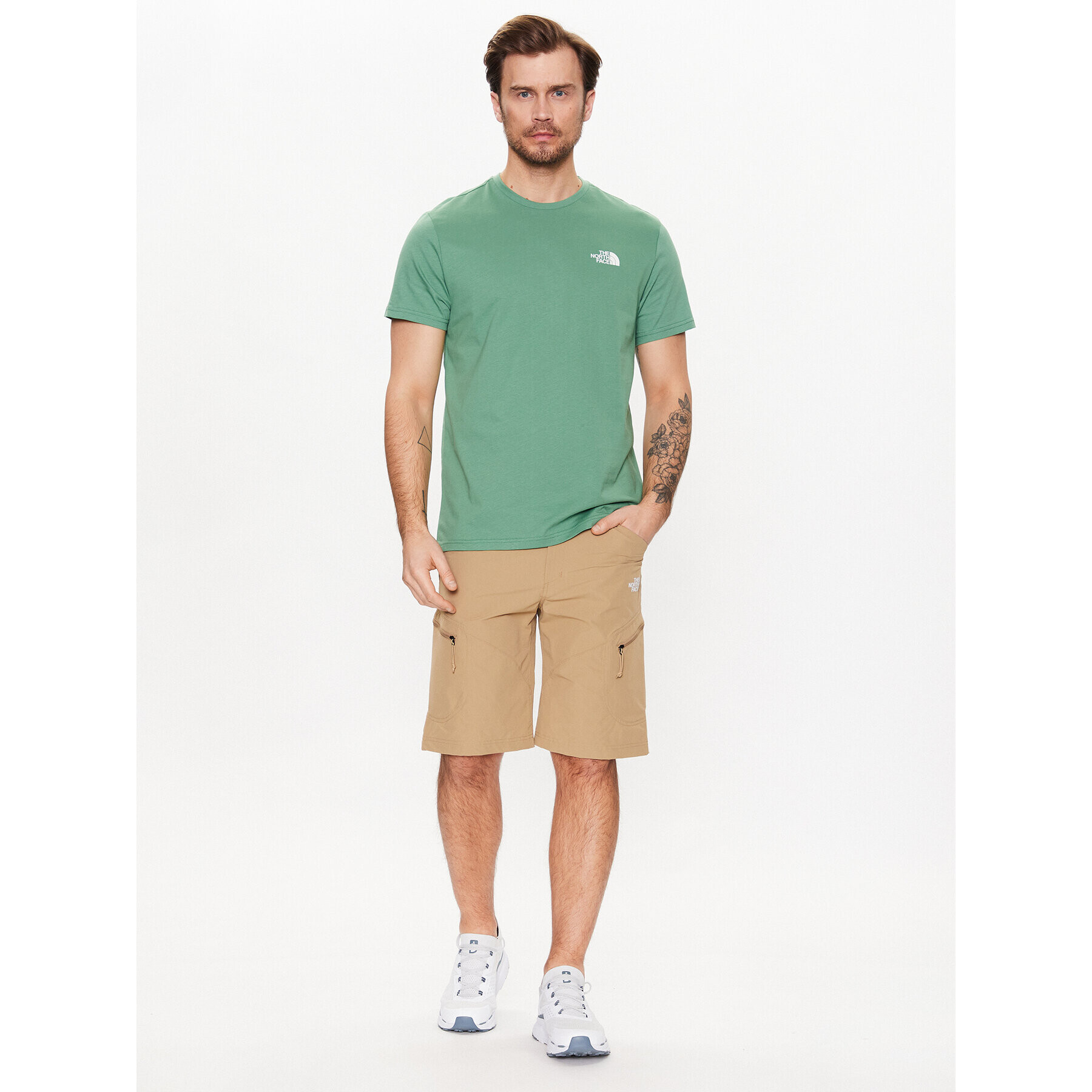 The North Face T-Shirt Simple Dome Tee Zelená Regular Fit - Pepit.cz