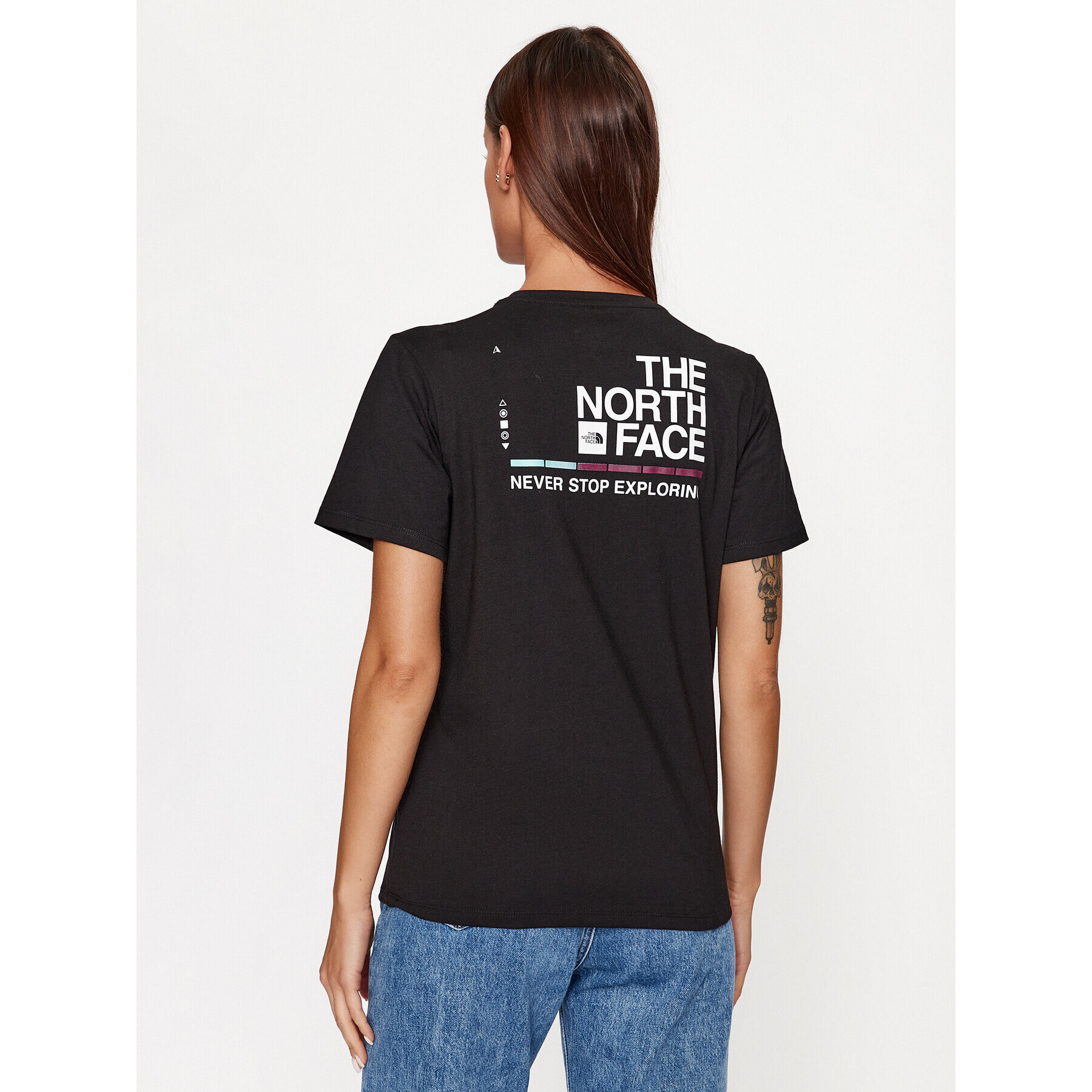 The North Face T-Shirt W Foundation Graphic Tee - EuNF0A86XNKY41 Černá Regular Fit - Pepit.cz