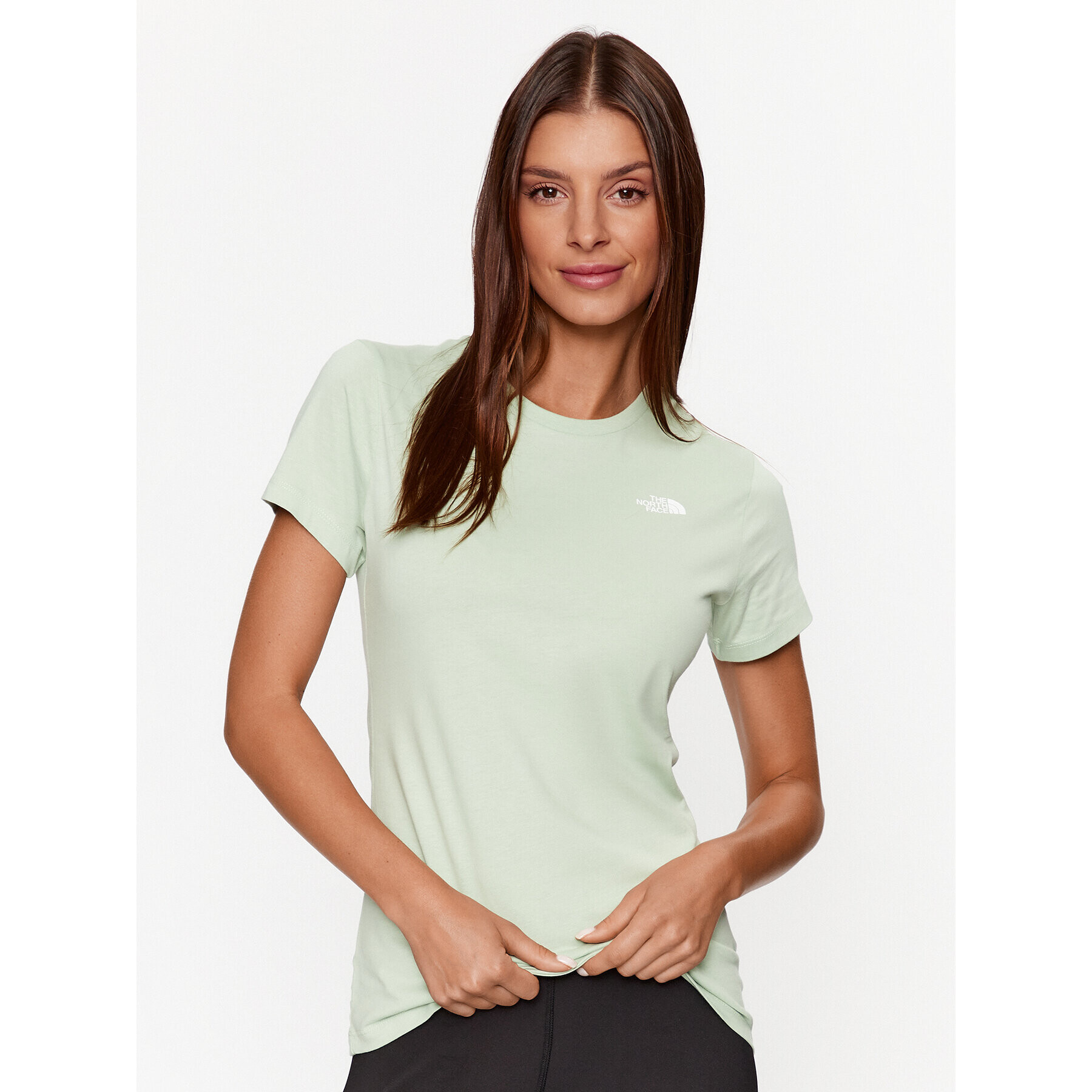 The North Face T-Shirt W S/S Simple Dome TeeNF0A4T1AI0G1 Zelená Regular Fit - Pepit.cz