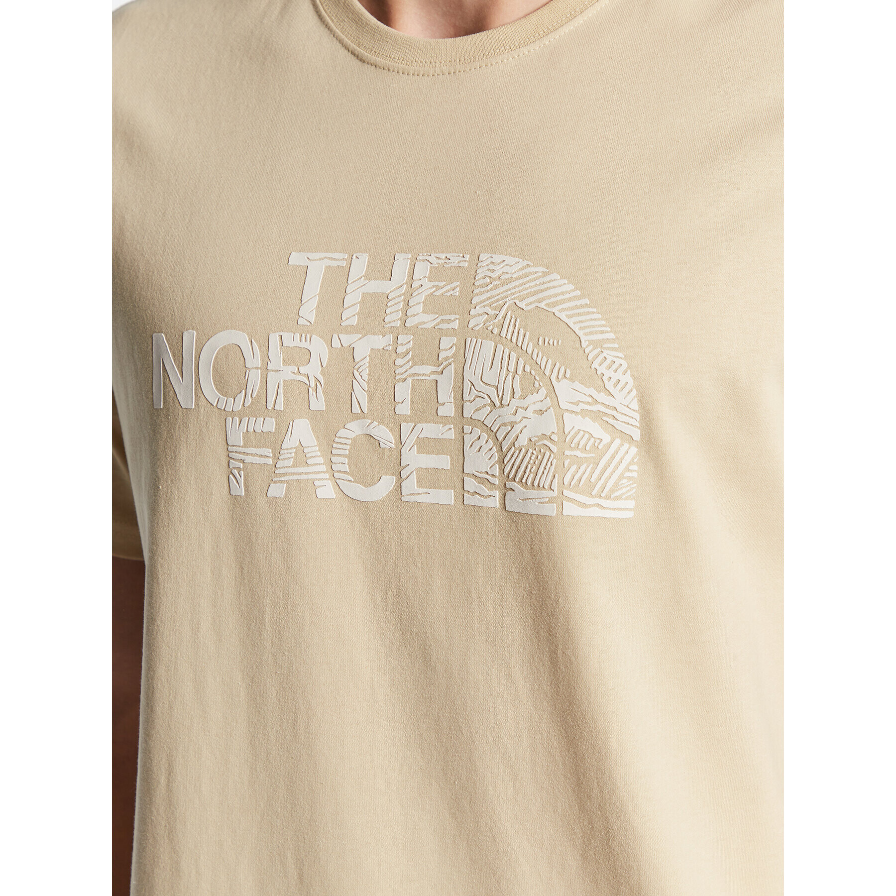 The North Face T-Shirt Woodcut Dome NF0A827H Béžová Regular Fit - Pepit.cz