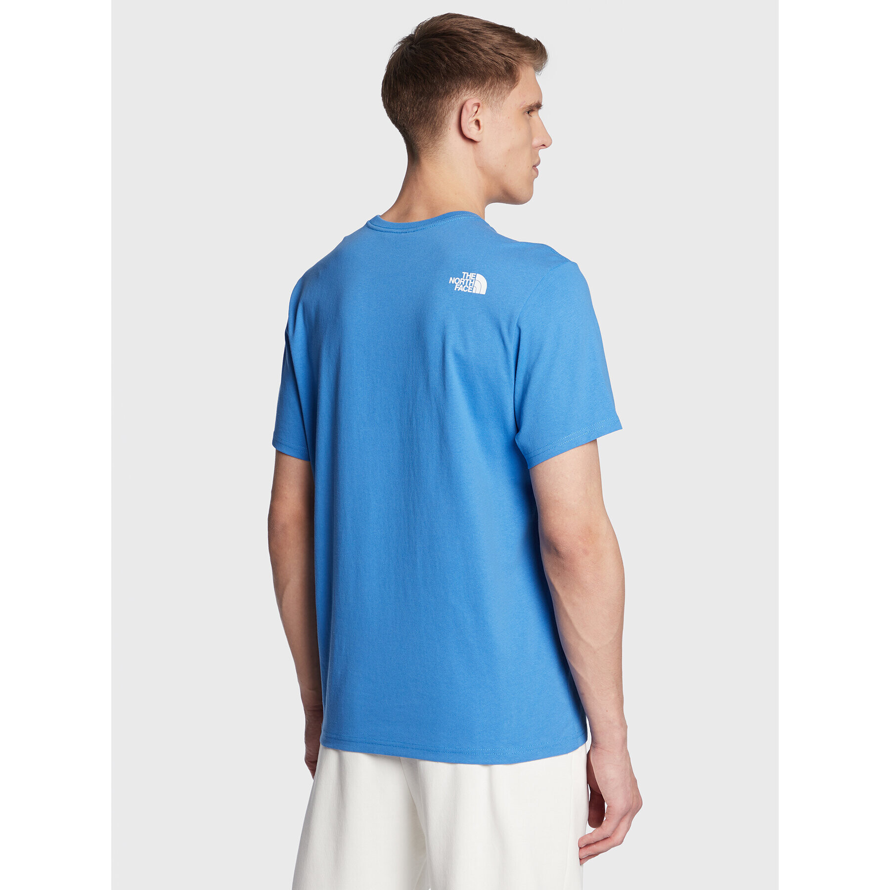 The North Face T-Shirt Woodcut Dome NF0A827H Modrá Regular Fit - Pepit.cz