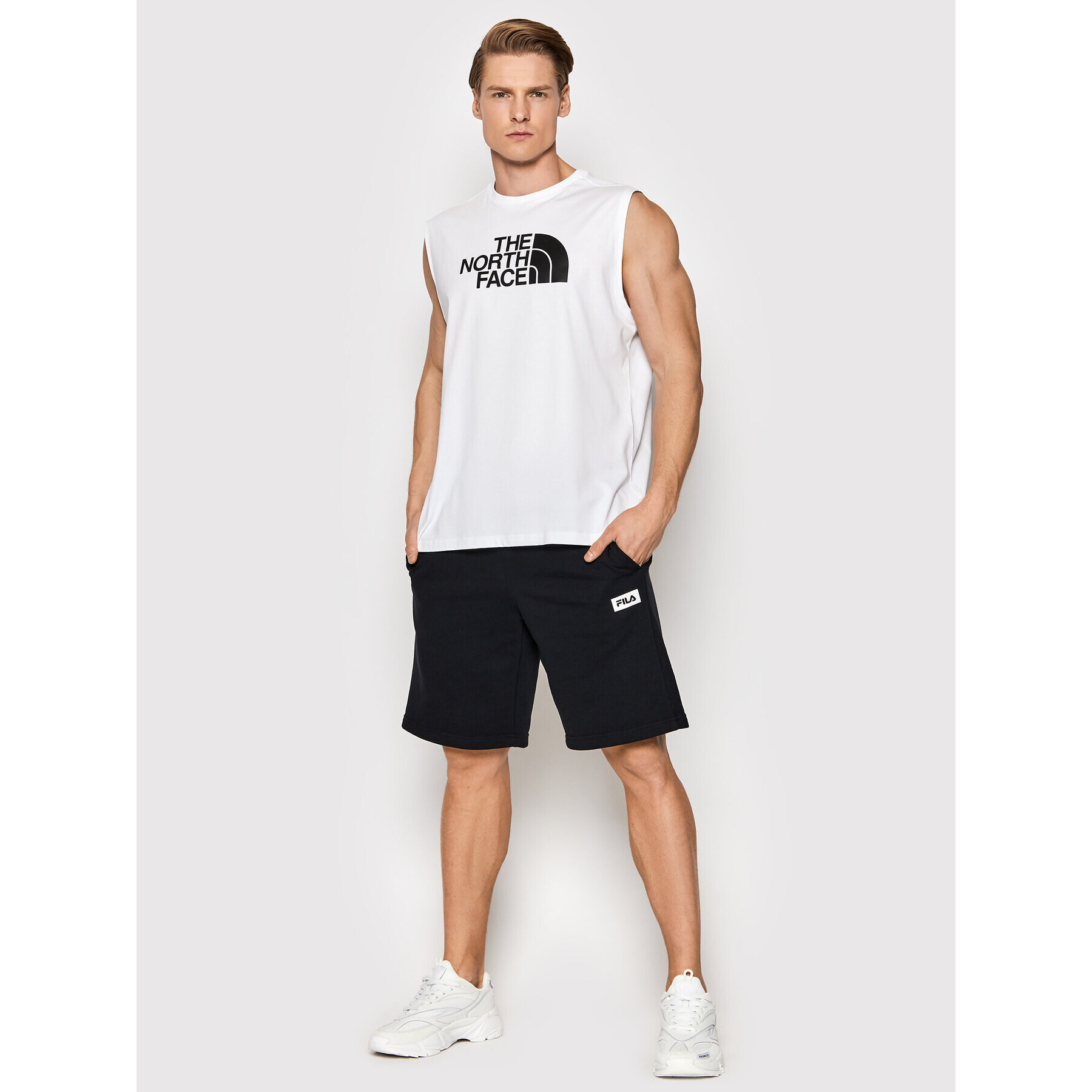 The North Face Tank top M Easy NF0A5IGY Bílá Regular Fit - Pepit.cz