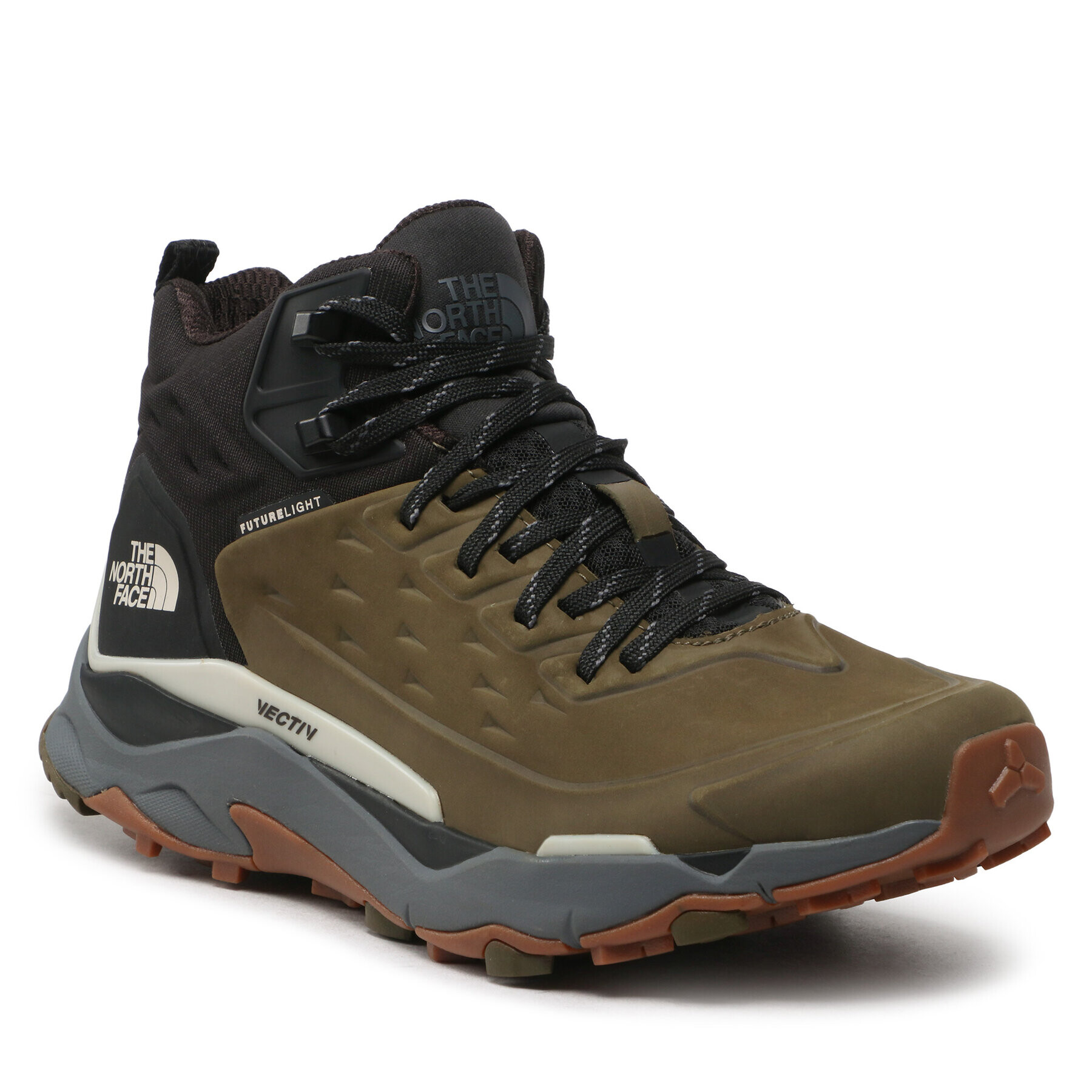 The North Face Trekingová obuv Vectiv Exploris Mid Futurelight Lthr NF0A5G39WMB1 Khaki - Pepit.cz