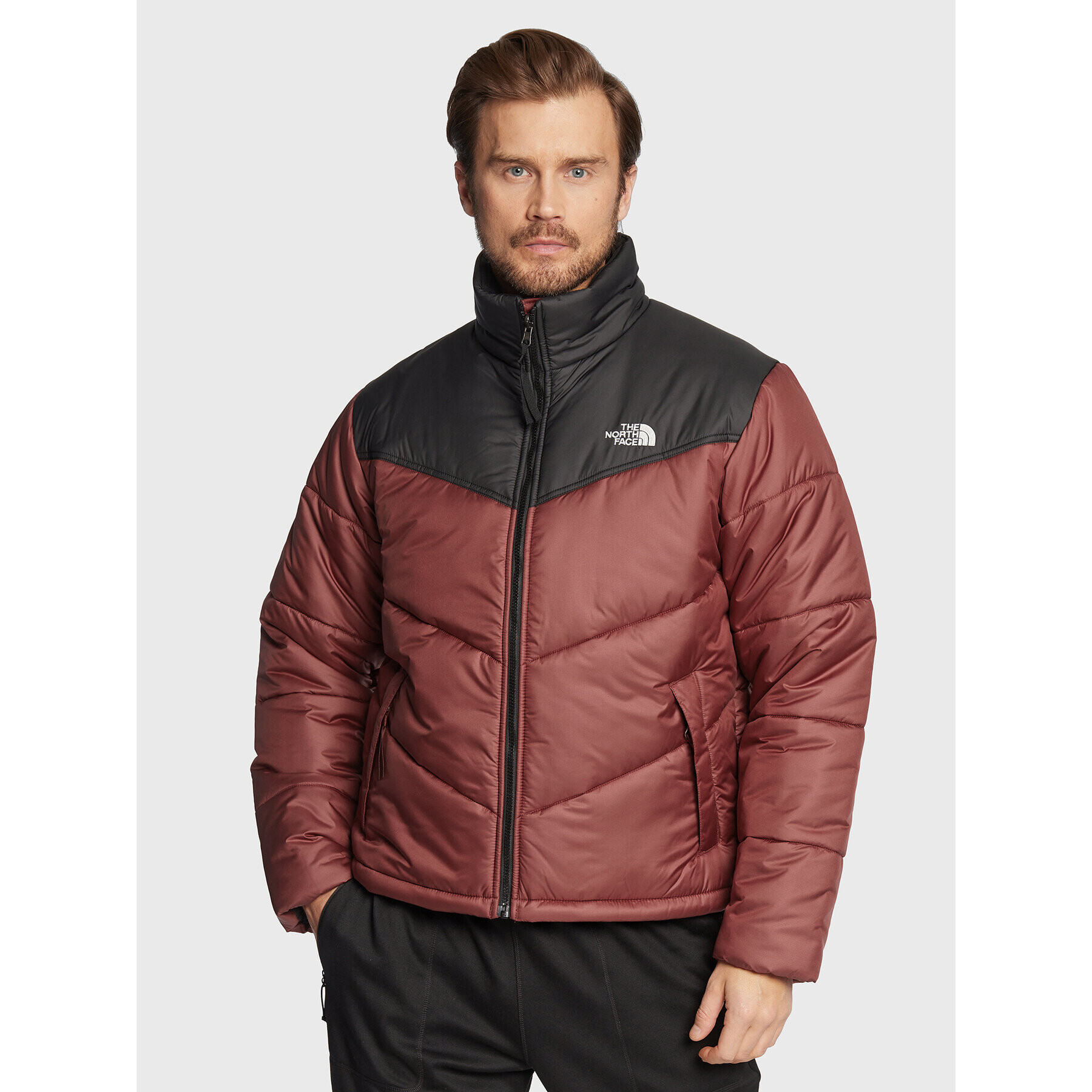 The North Face Vatovaná bunda Saikuru NF0A2VEZ Bordó Regular Fit - Pepit.cz