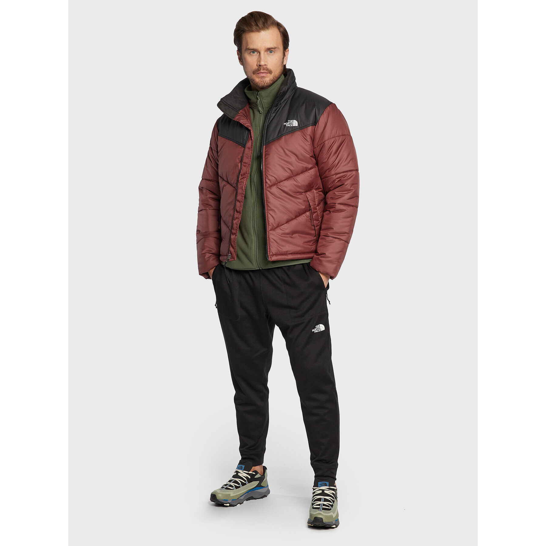 The North Face Vatovaná bunda Saikuru NF0A2VEZ Bordó Regular Fit - Pepit.cz