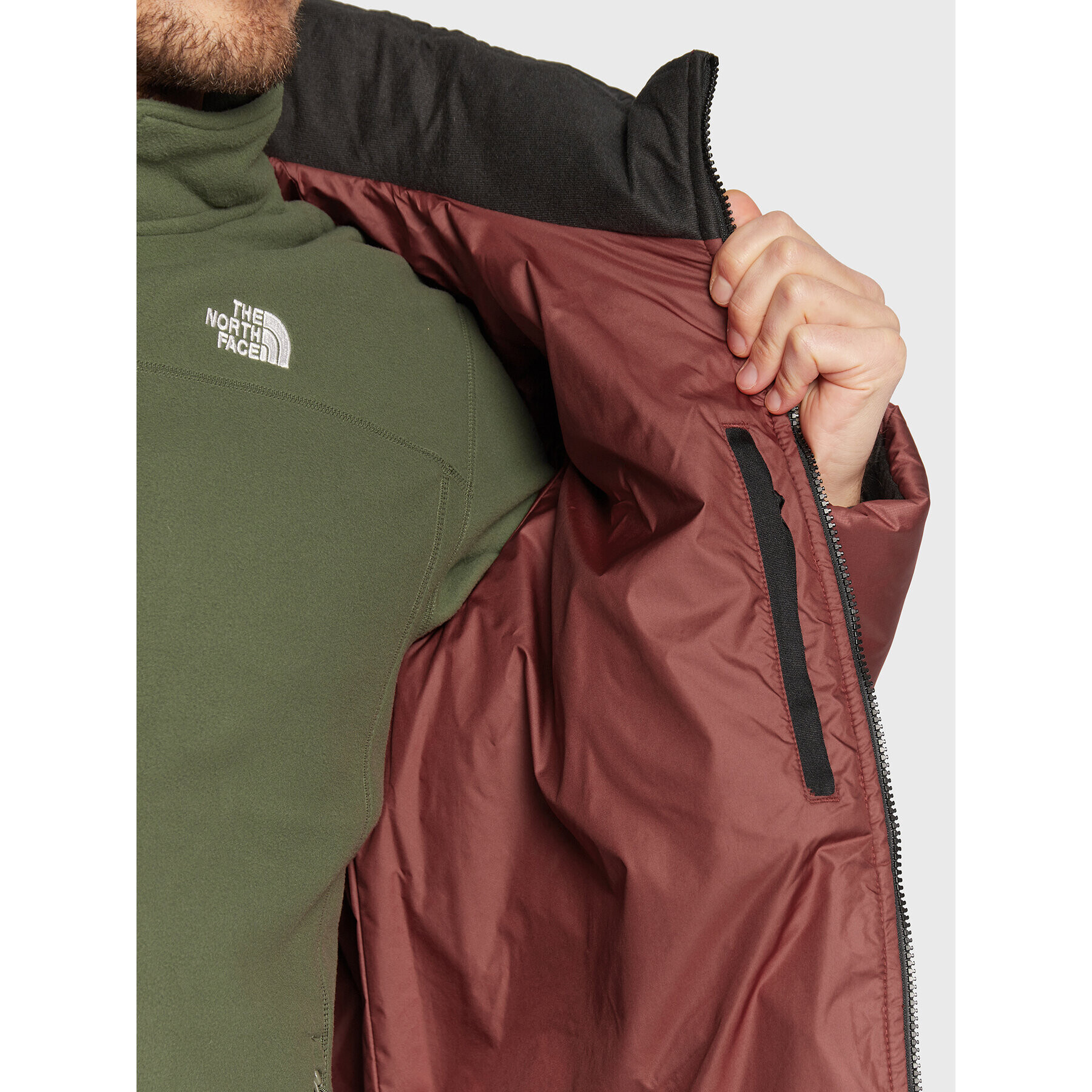 The North Face Vatovaná bunda Saikuru NF0A2VEZ Bordó Regular Fit - Pepit.cz