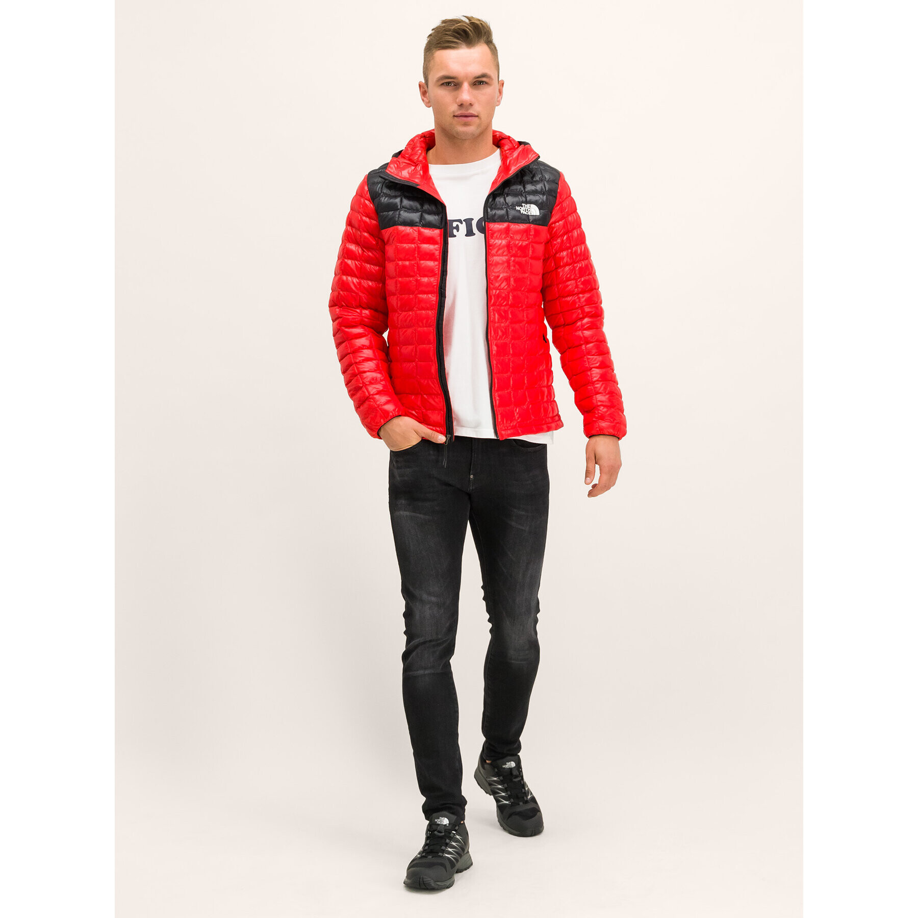 The North Face Vatovaná bunda Thermoball Eco NF0A3Y3M Červená Slim Fit - Pepit.cz