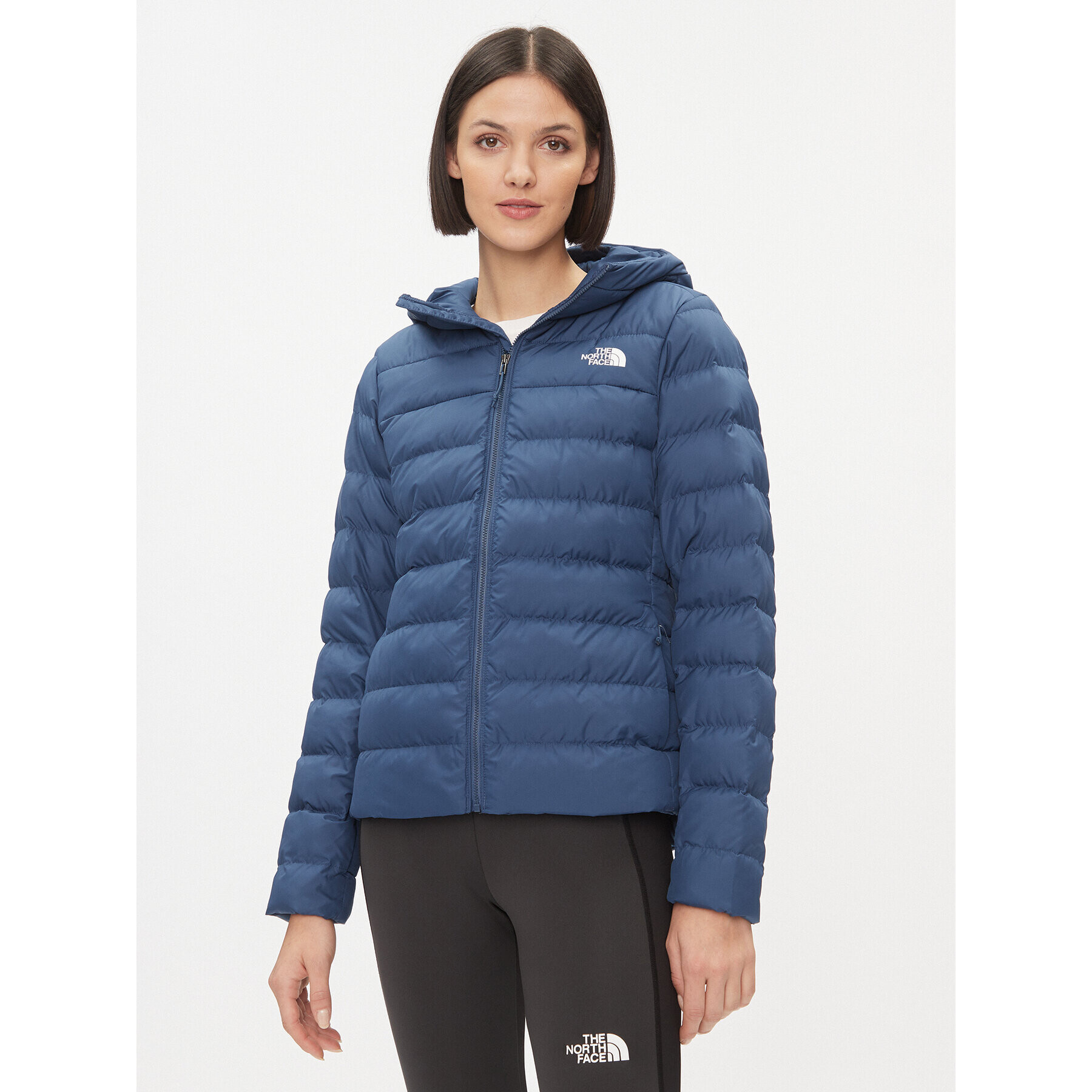 The North Face Vatovaná bunda W Aconcagua 3 HoodieNF0A84IVHDC1 Modrá Regular Fit - Pepit.cz