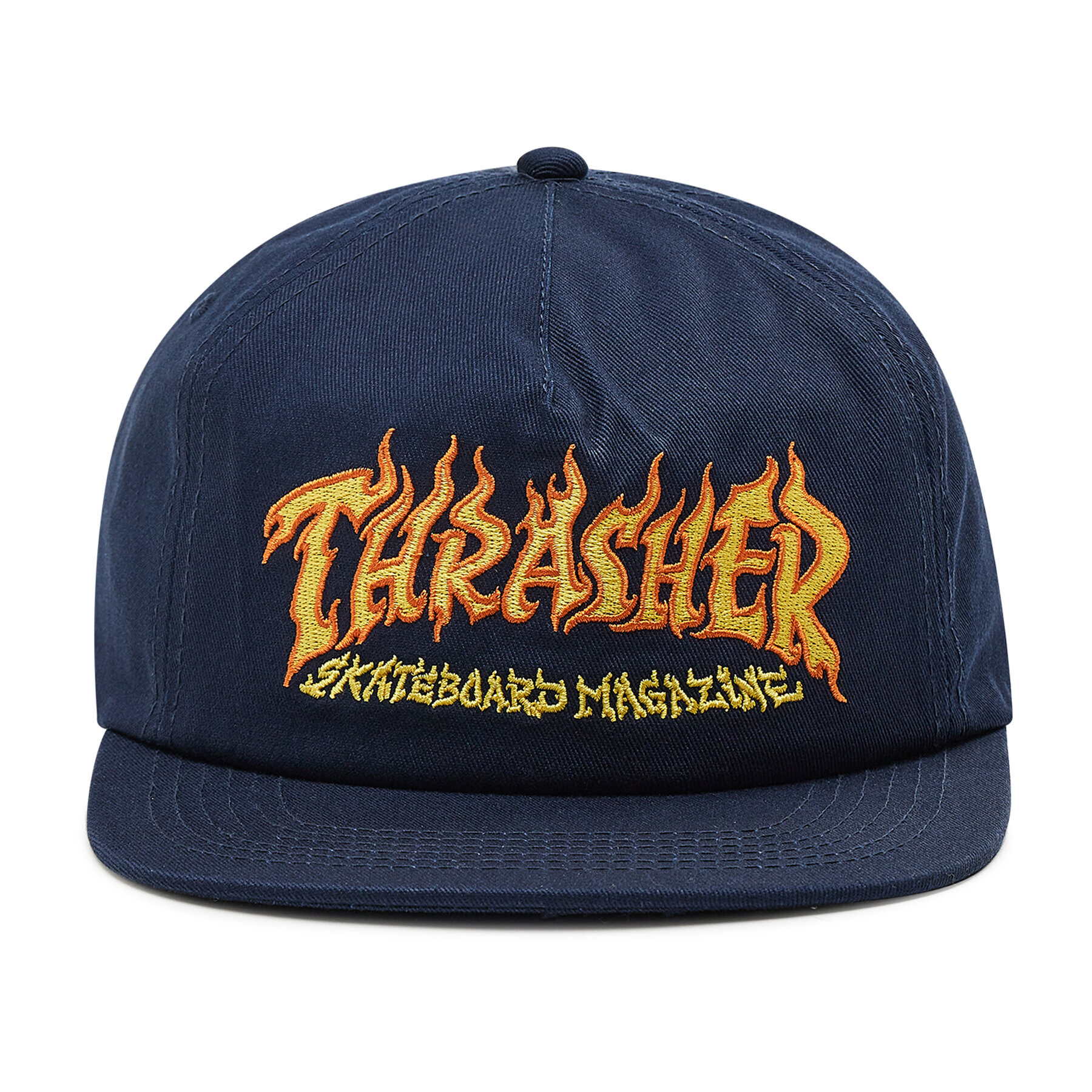 Thrasher Kšiltovka Fire Logo Snap Tmavomodrá - Pepit.cz