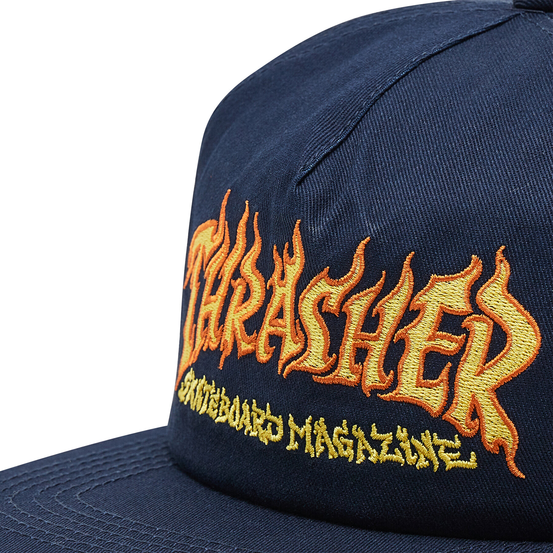 Thrasher Kšiltovka Fire Logo Snap Tmavomodrá - Pepit.cz