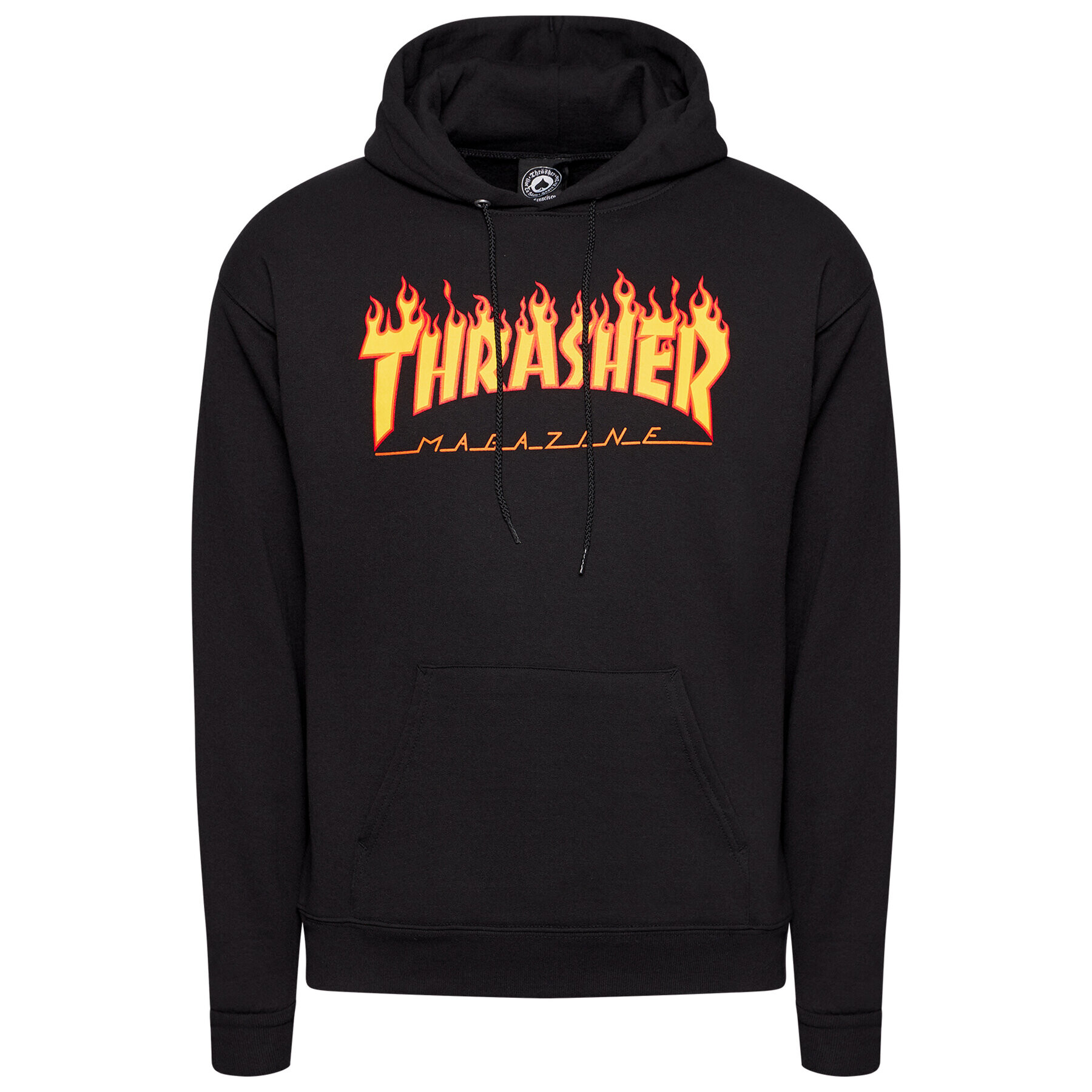 Thrasher Mikina Flame Černá Regular Fit - Pepit.cz