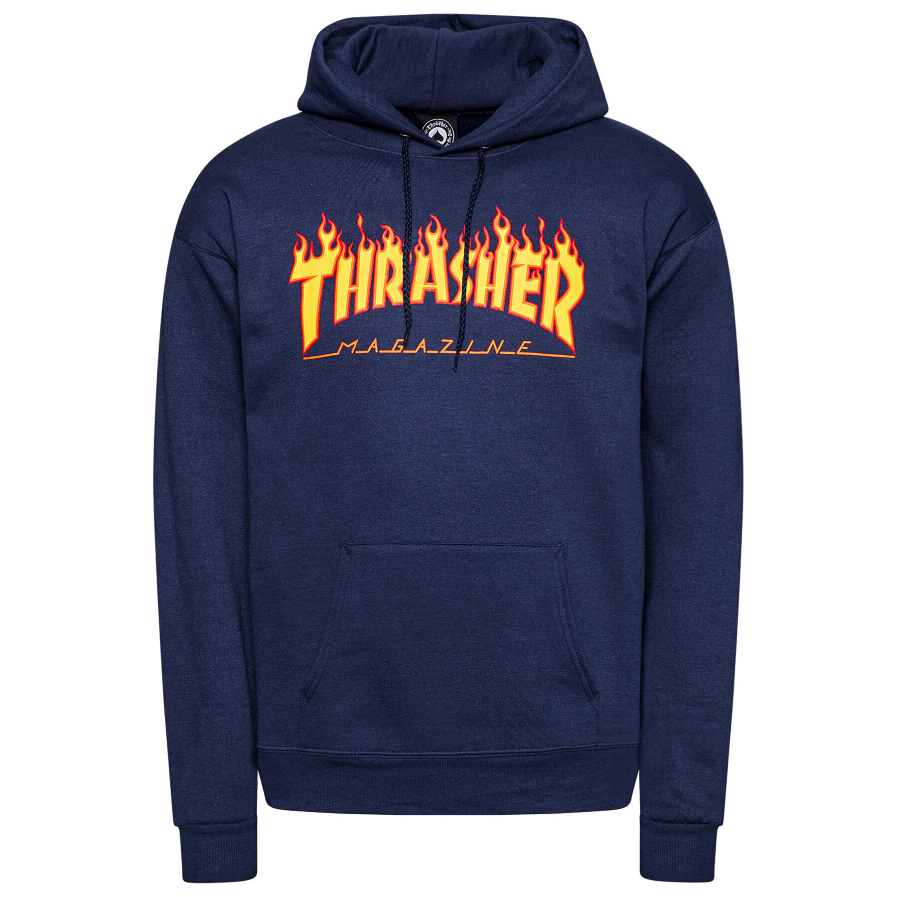 Thrasher Mikina Flame Tmavomodrá Regular Fit - Pepit.cz