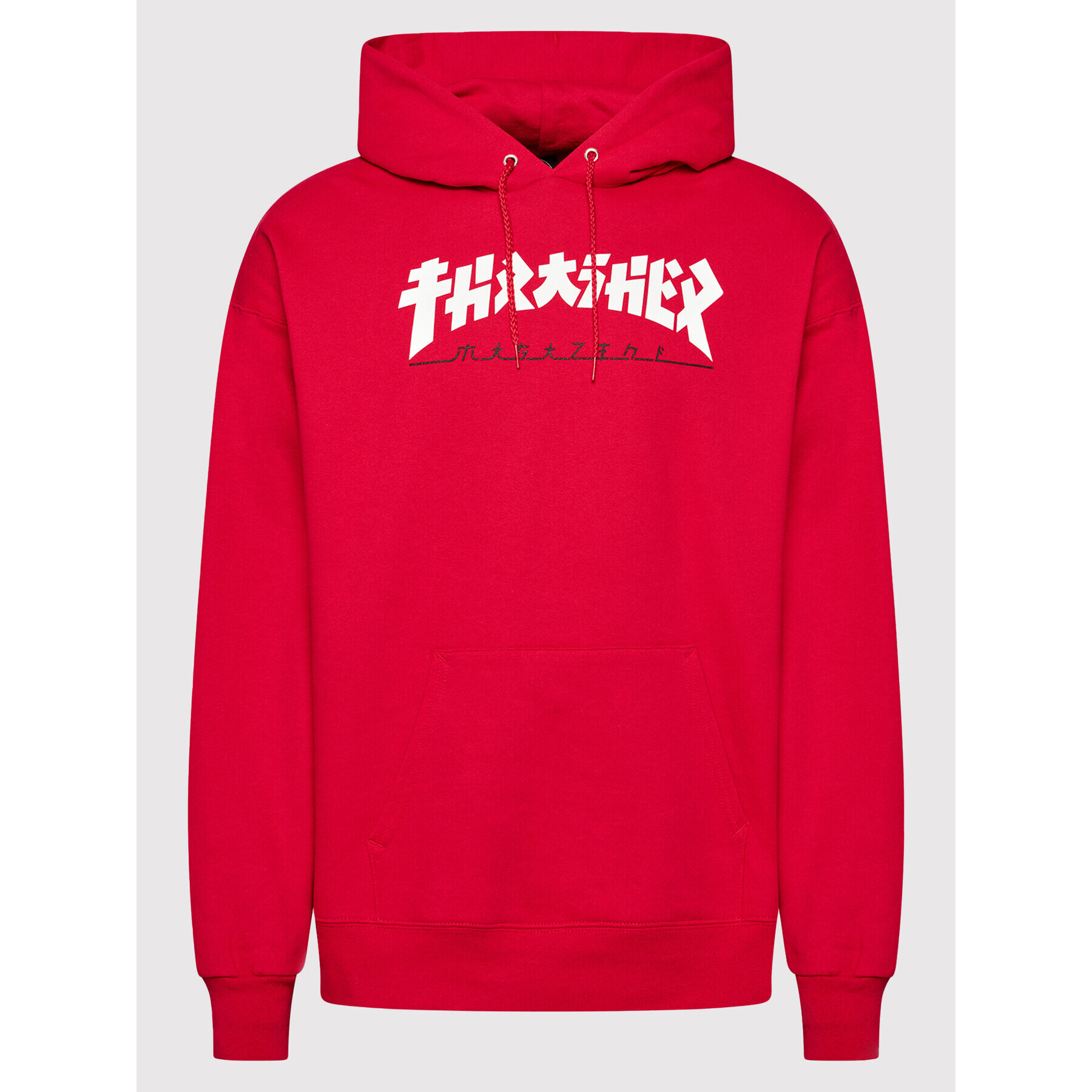 Thrasher Mikina Hood Godzilla 102020387 Červená Regular Fit - Pepit.cz