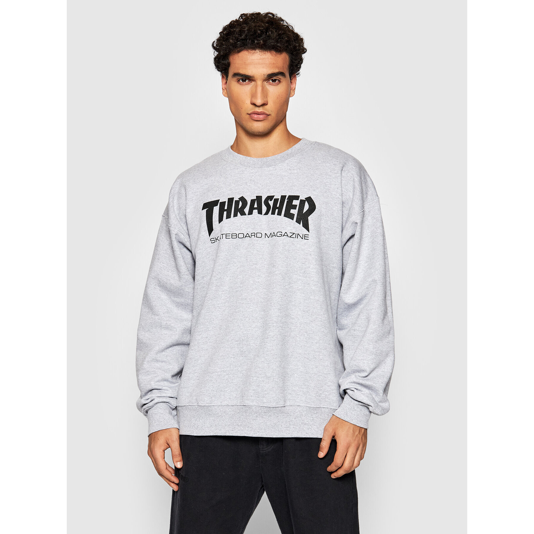 Thrasher Mikina Skate Mag Šedá Regular Fit - Pepit.cz