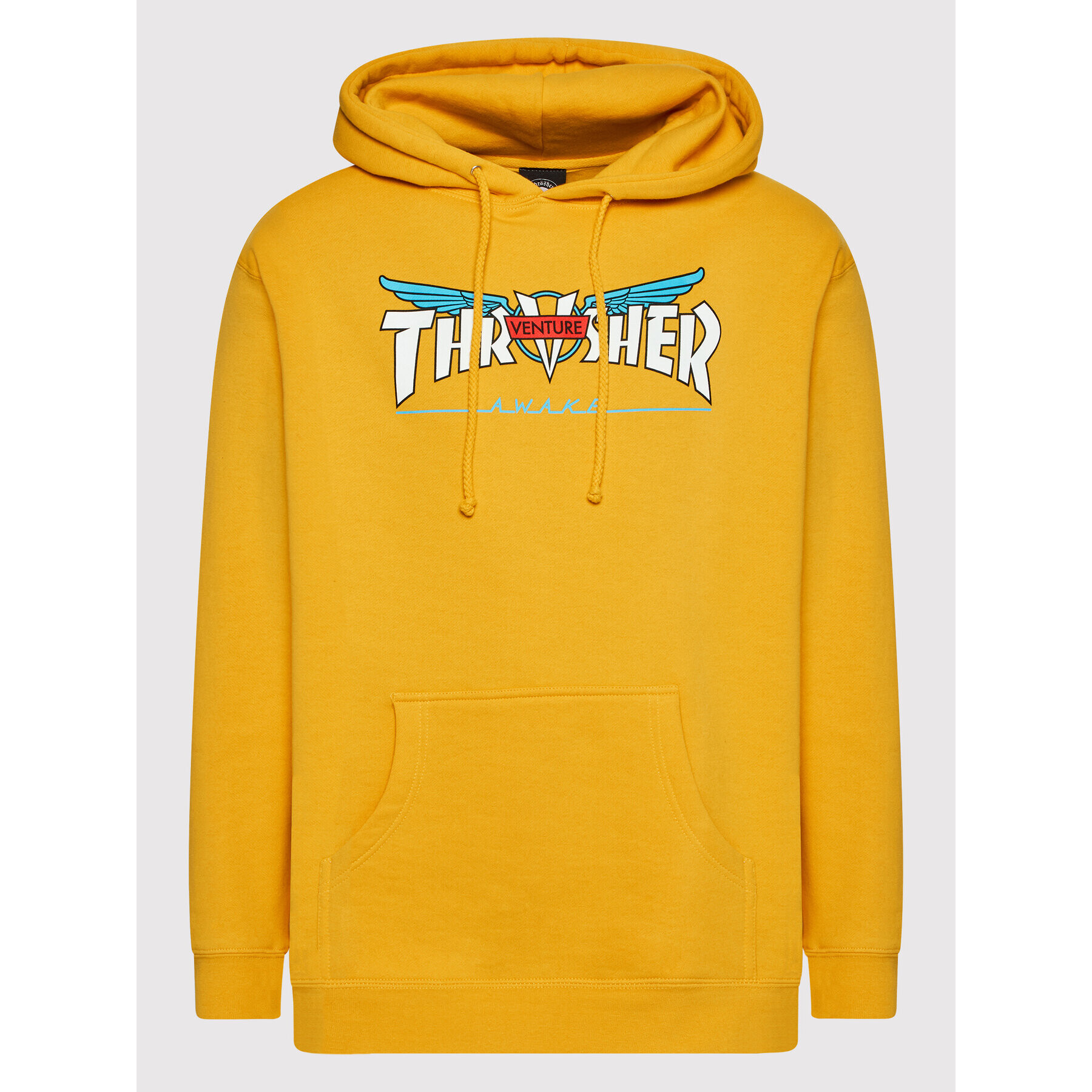 Thrasher Mikina VENTURE Collab Žlutá Regular Fit - Pepit.cz