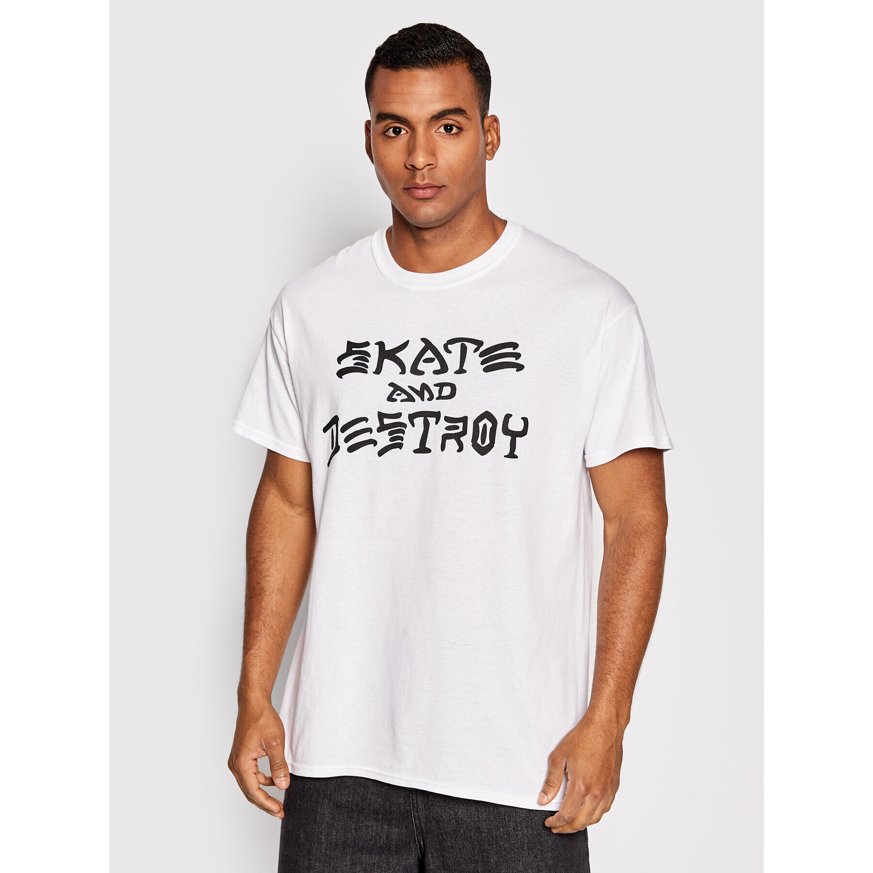 Thrasher T-Shirt Skate And Destroy Bílá Regular Fit - Pepit.cz