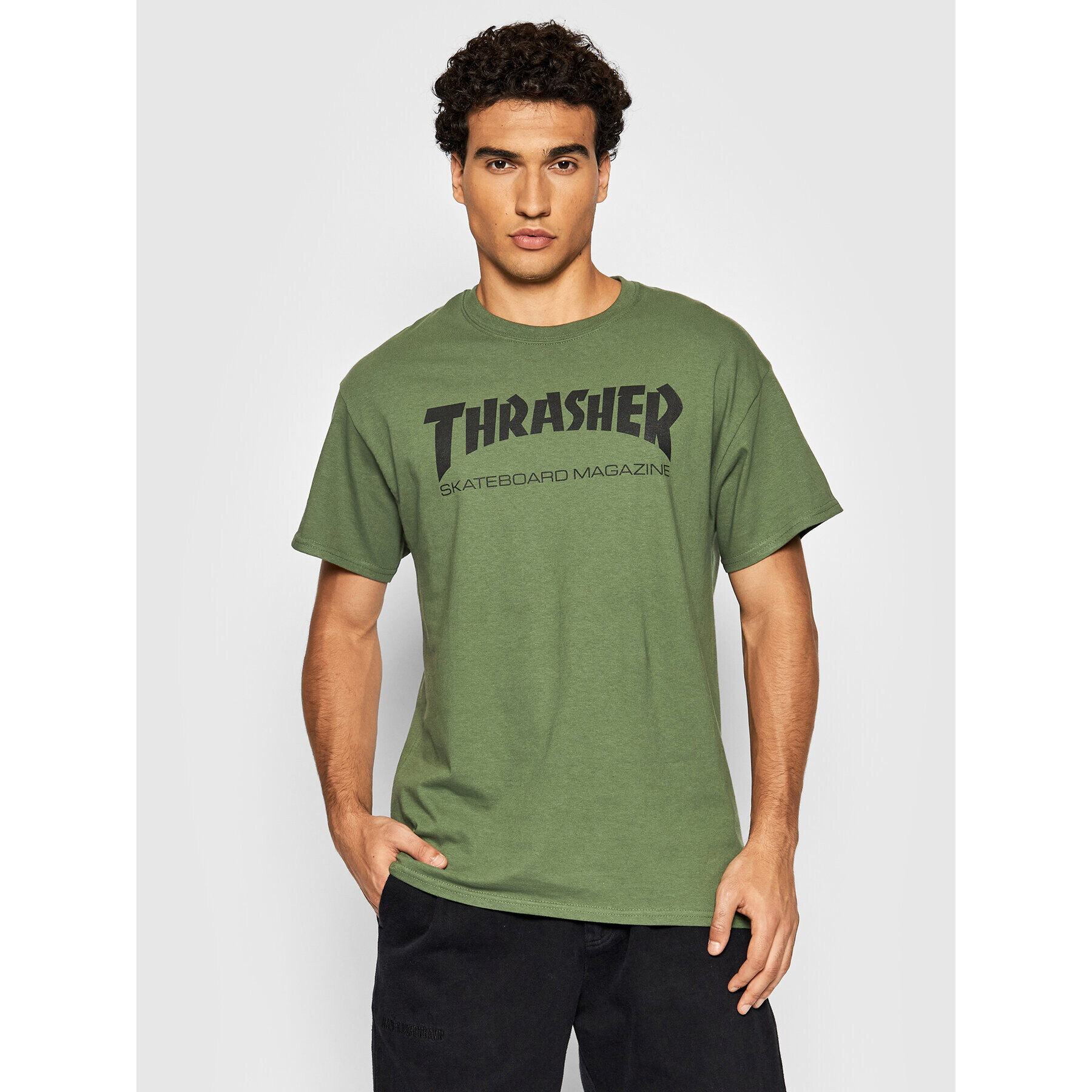 Thrasher T-Shirt Skatemag Zelená Regular Fit - Pepit.cz