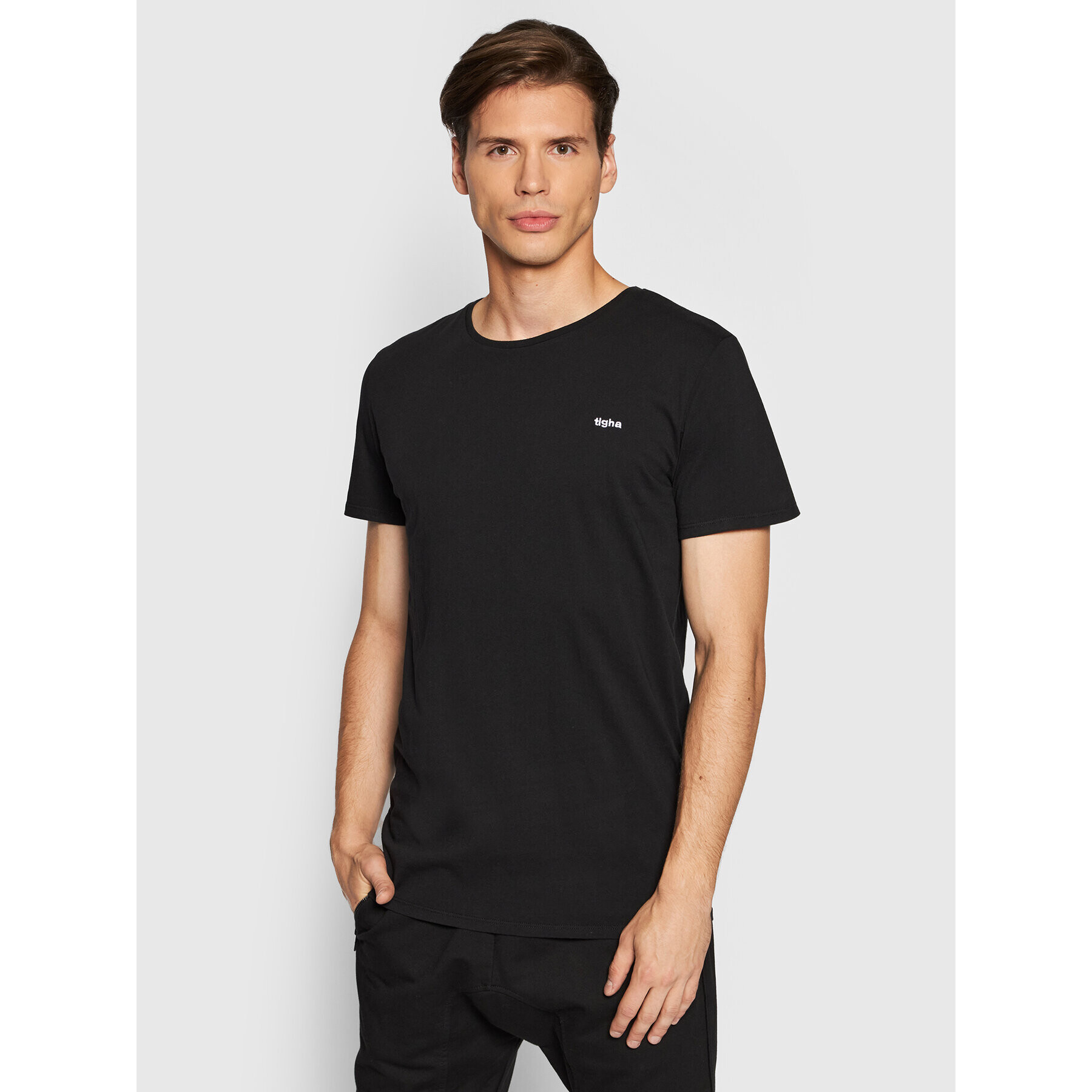 Tigha T-Shirt Hein 104889 Černá Regular Fit - Pepit.cz