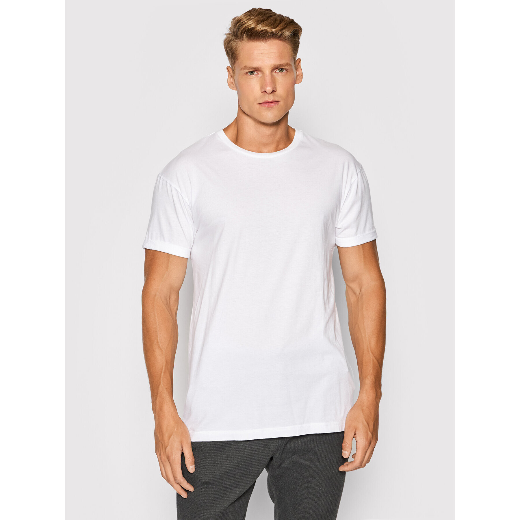 Tigha T-Shirt Zander 105815 Bílá Regular Fit - Pepit.cz