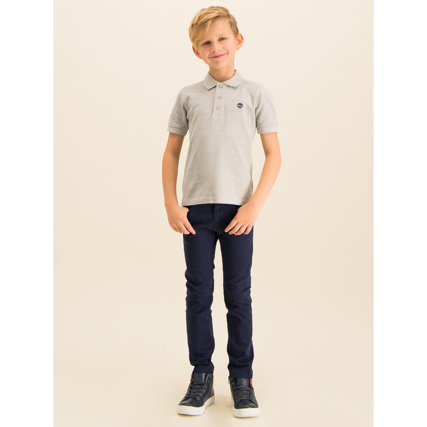 Timberland Polokošile T25P13 D Šedá Regular Fit - Pepit.cz