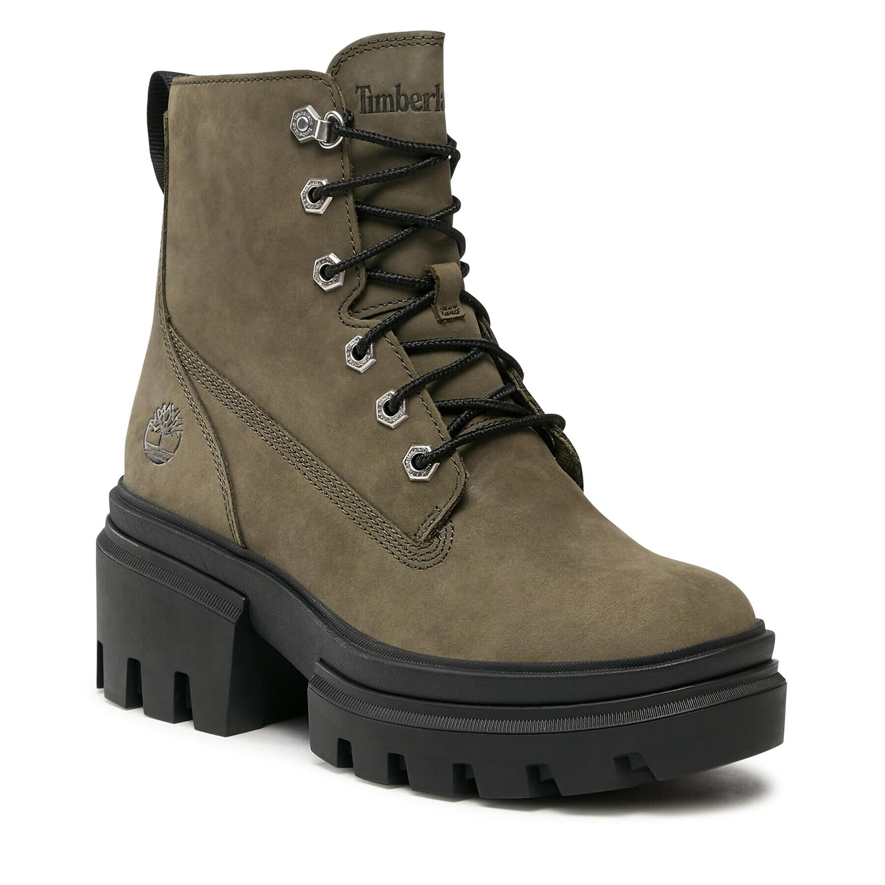 Timberland Polokozačky Everleigh Boot 6In Laceup TB0A5Z689911 Zelená - Pepit.cz