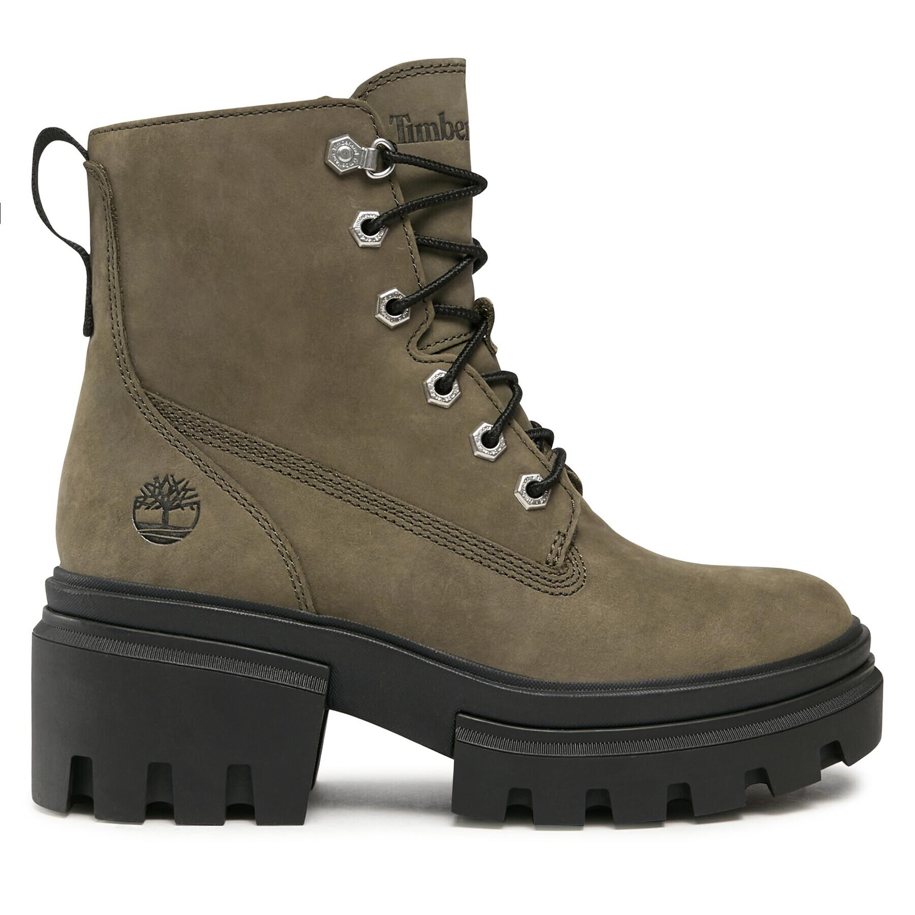 Timberland Polokozačky Everleigh Boot 6In Laceup TB0A5Z689911 Zelená - Pepit.cz