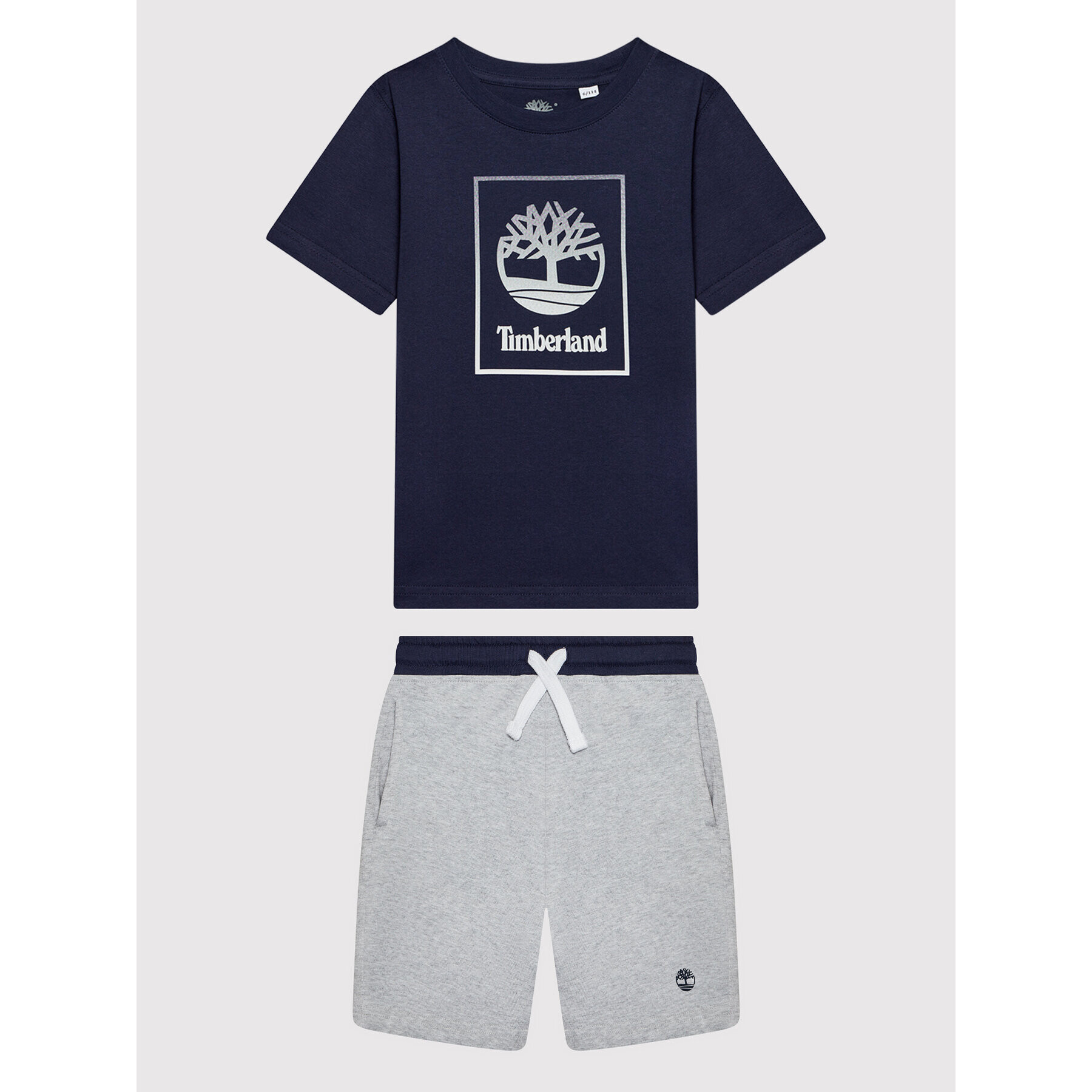 Timberland Sada tričko a sportovní šortky T28134 D Tmavomodrá Regular Fit - Pepit.cz