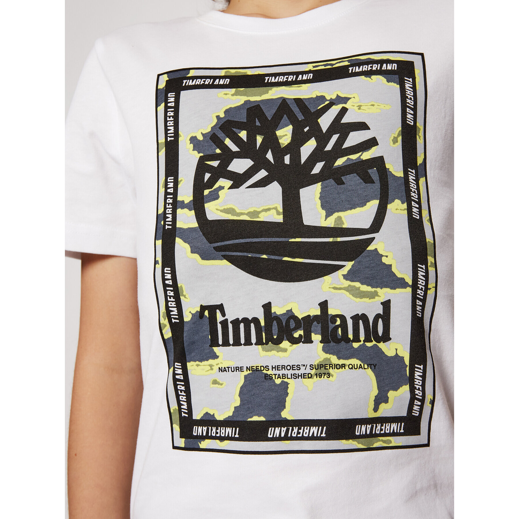 Timberland T-Shirt T25R90 S Bílá Regular Fit - Pepit.cz