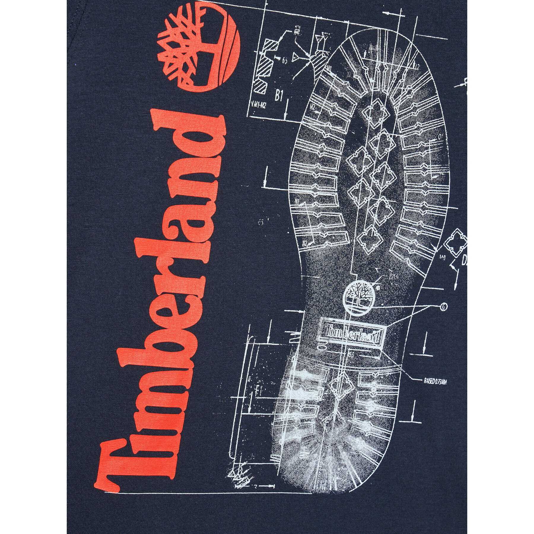 Timberland T-Shirt T25T82 D Tmavomodrá Regular Fit - Pepit.cz