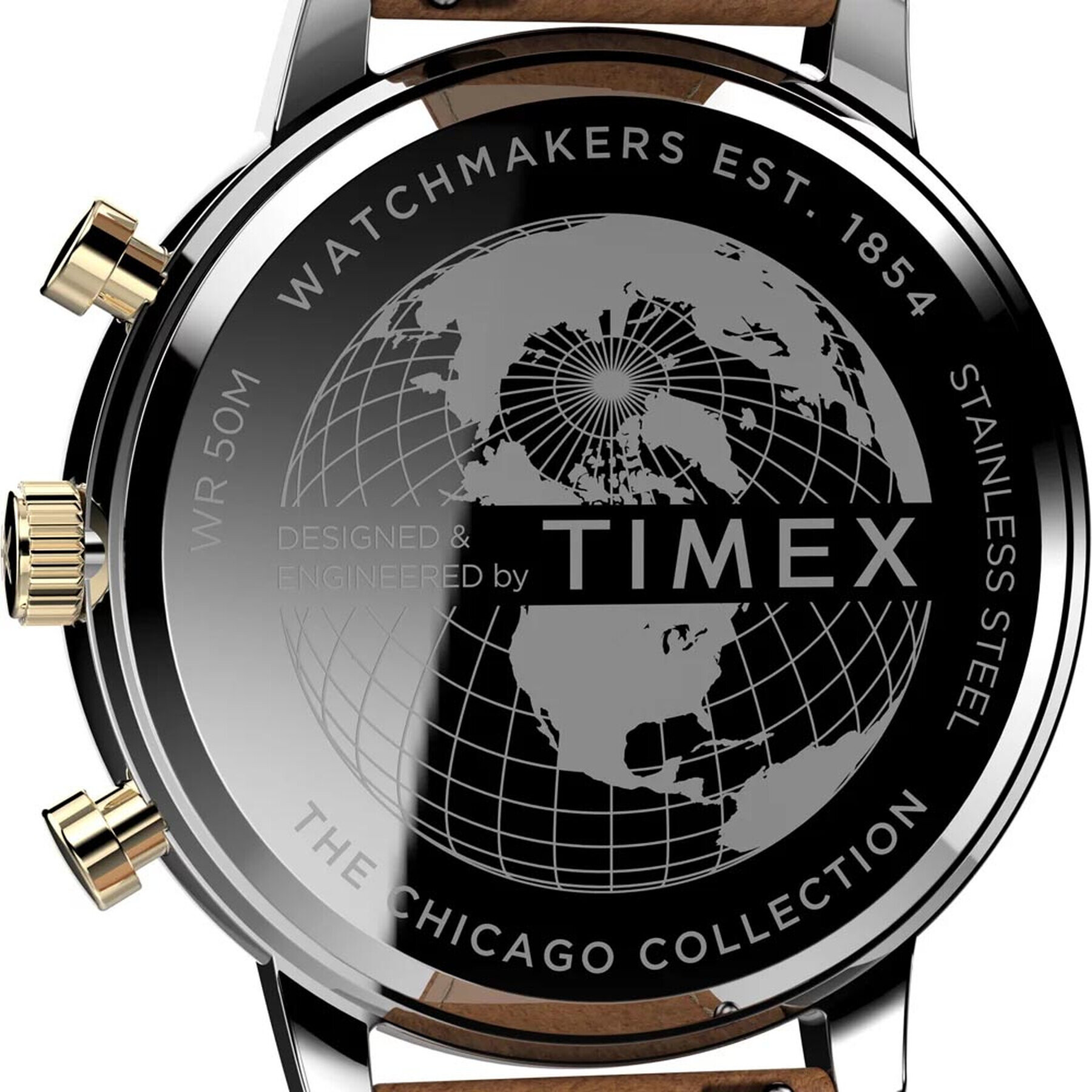 Timex Hodinky Chicago Chronograph 45mm TW2U39000 Hnědá - Pepit.cz