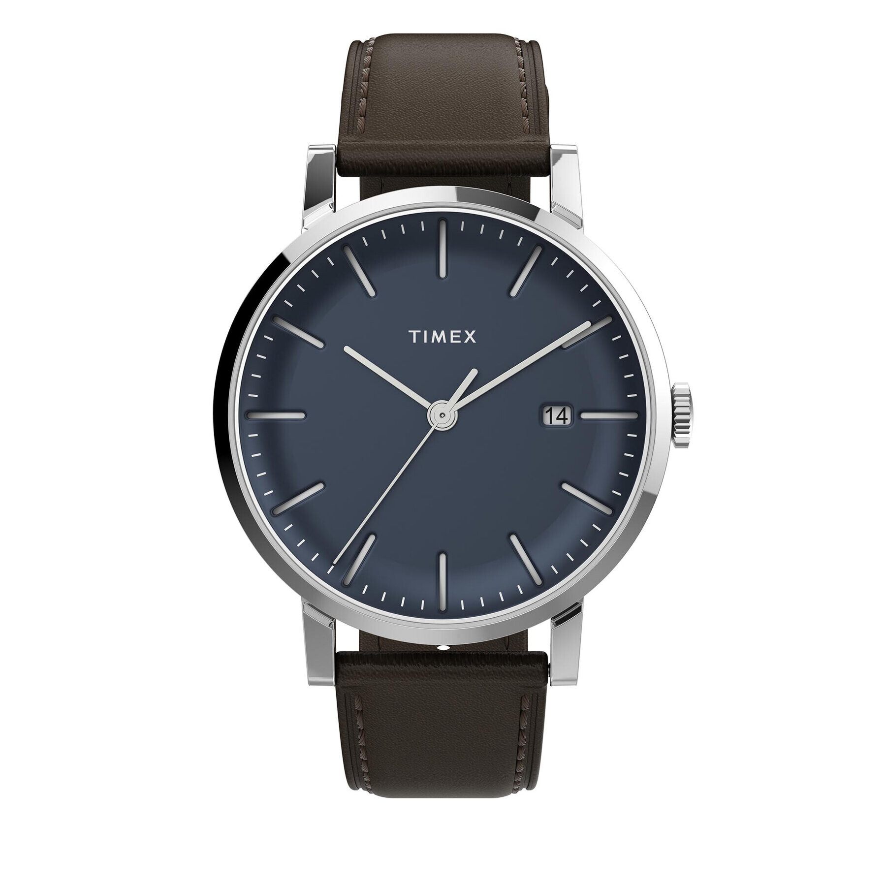 Timex Hodinky Midtown 38Mm TW2V36500 Hnědá - Pepit.cz