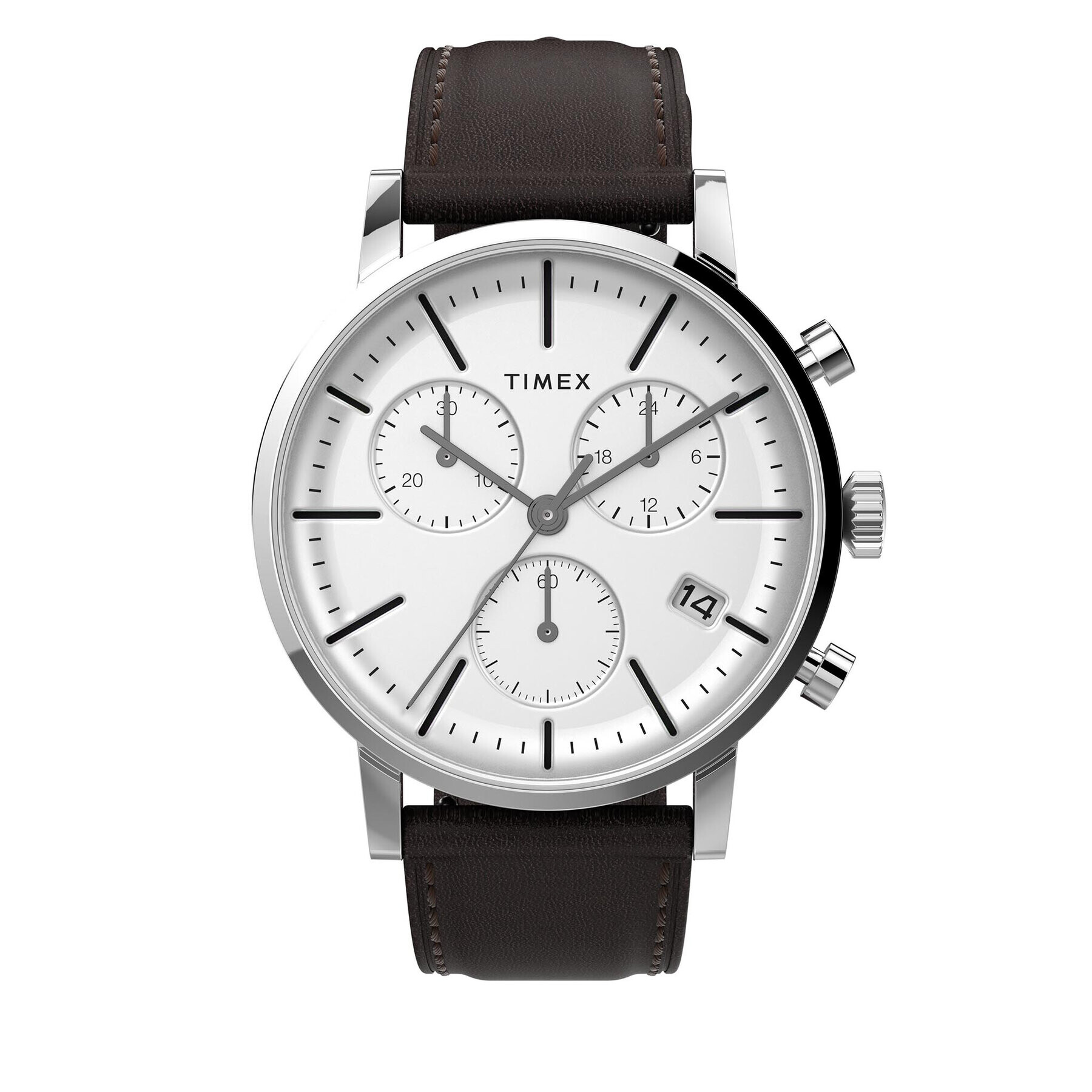 Timex Hodinky Midtown Chronograph TW2V36600 Hnědá - Pepit.cz