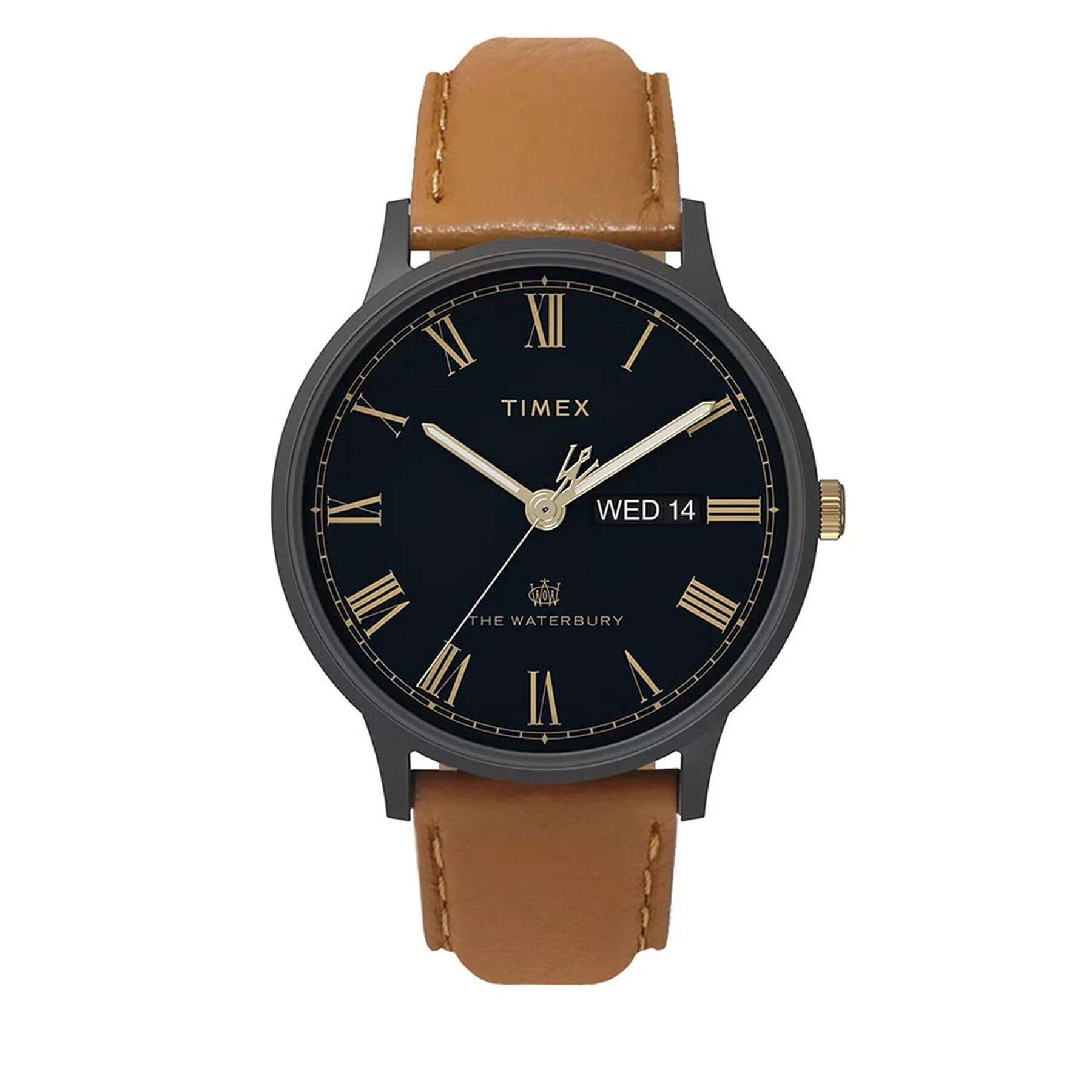 Timex Hodinky Waterbury 40mm Date TW2U88500 Hnědá - Pepit.cz