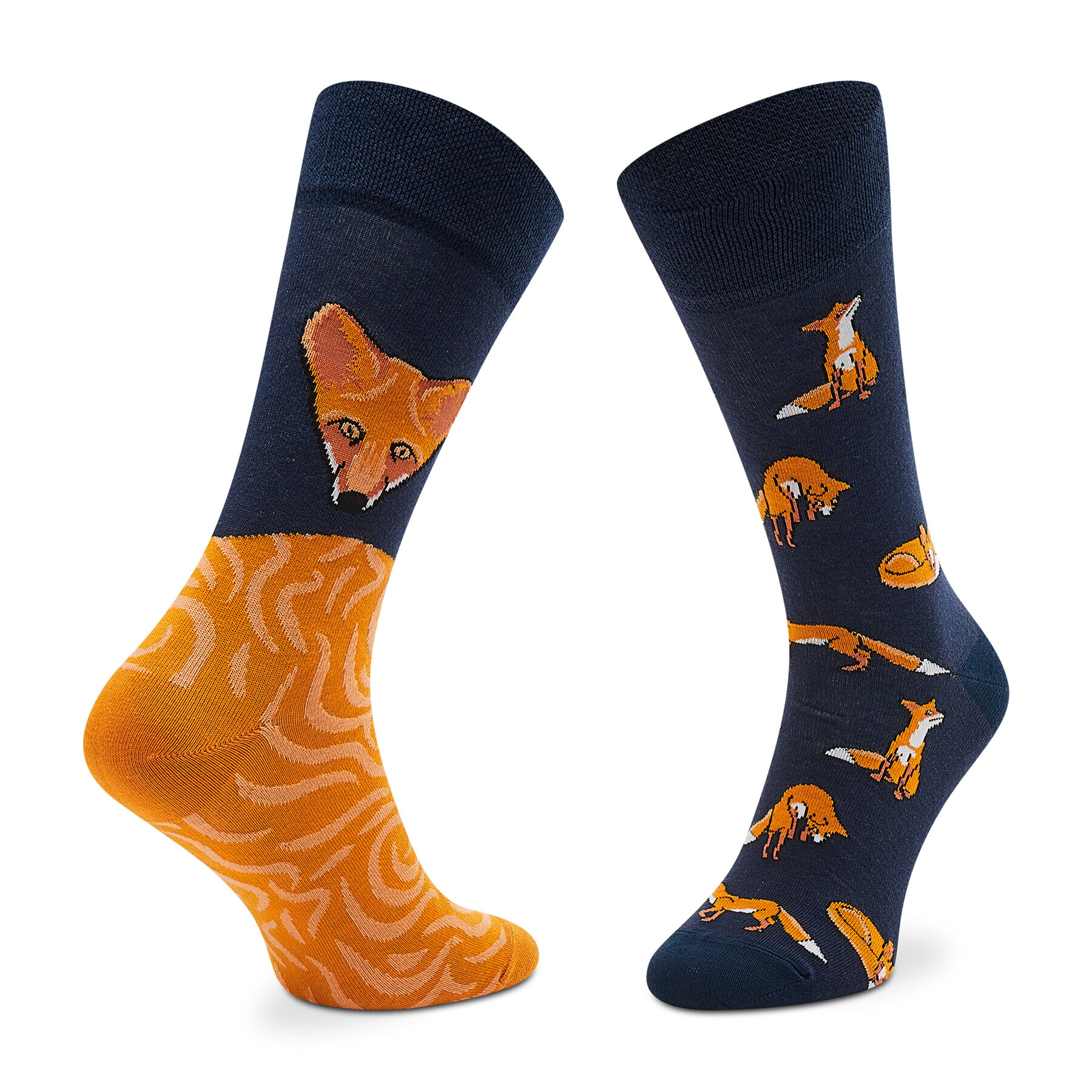 Todo Socks Klasické ponožky Unisex Magic Fox Tmavomodrá - Pepit.cz