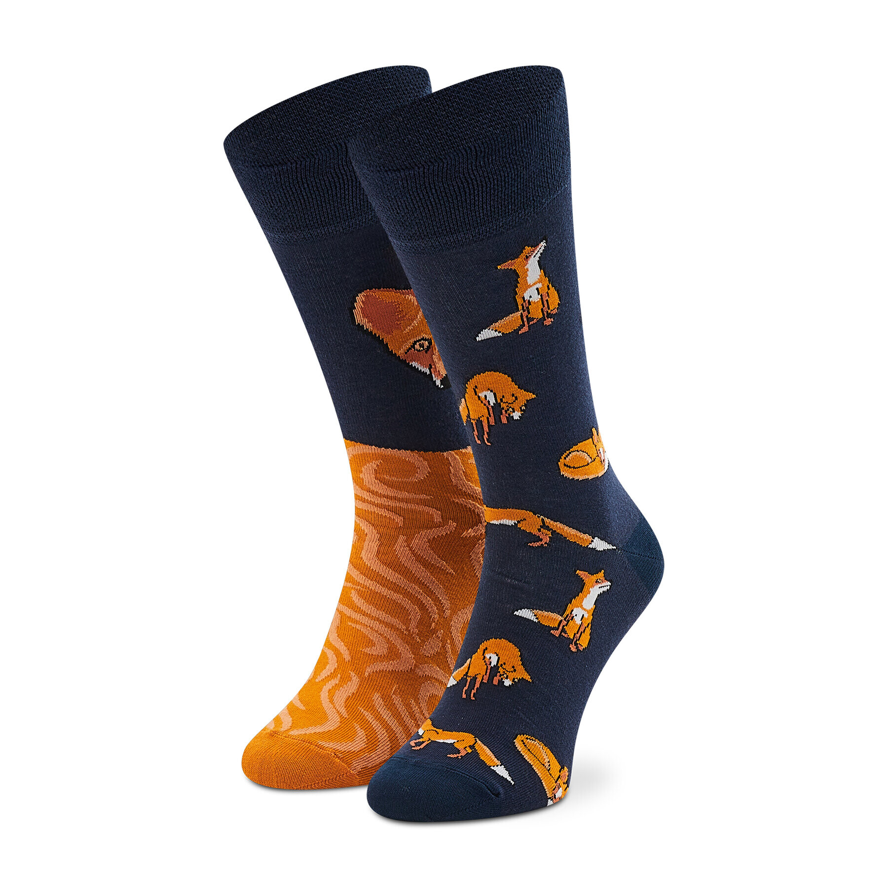 Todo Socks Klasické ponožky Unisex Magic Fox Tmavomodrá - Pepit.cz