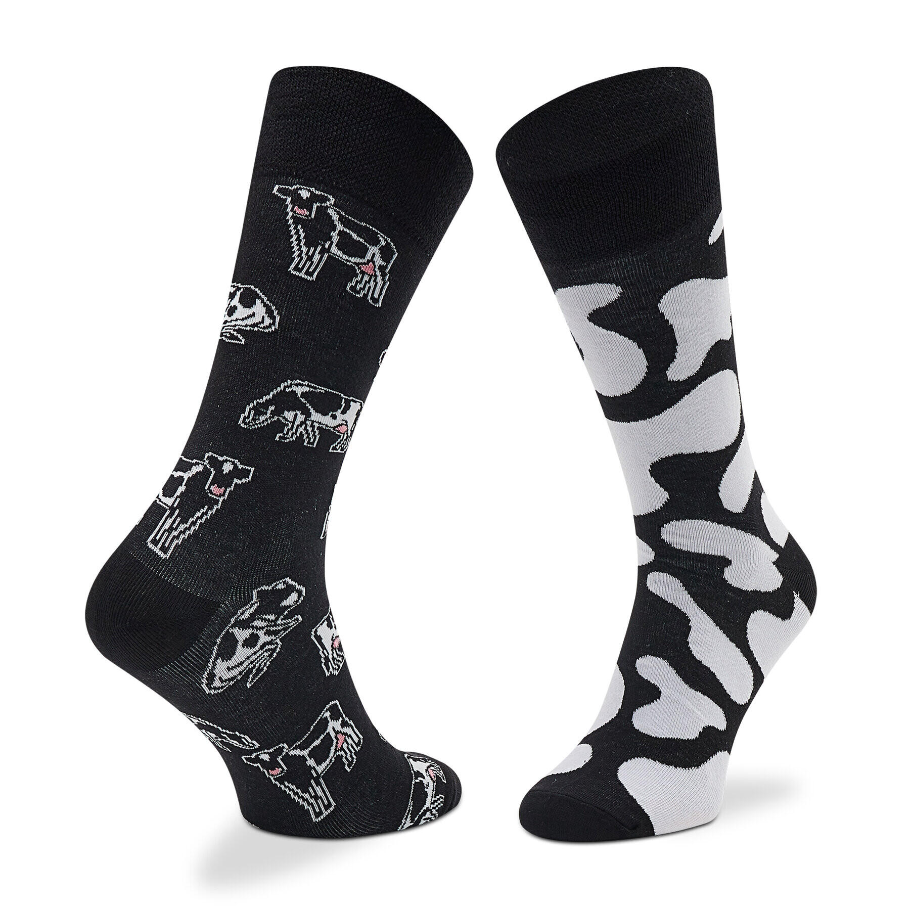 Todo Socks Klasické ponožky Unisex Wow Cow Černá - Pepit.cz