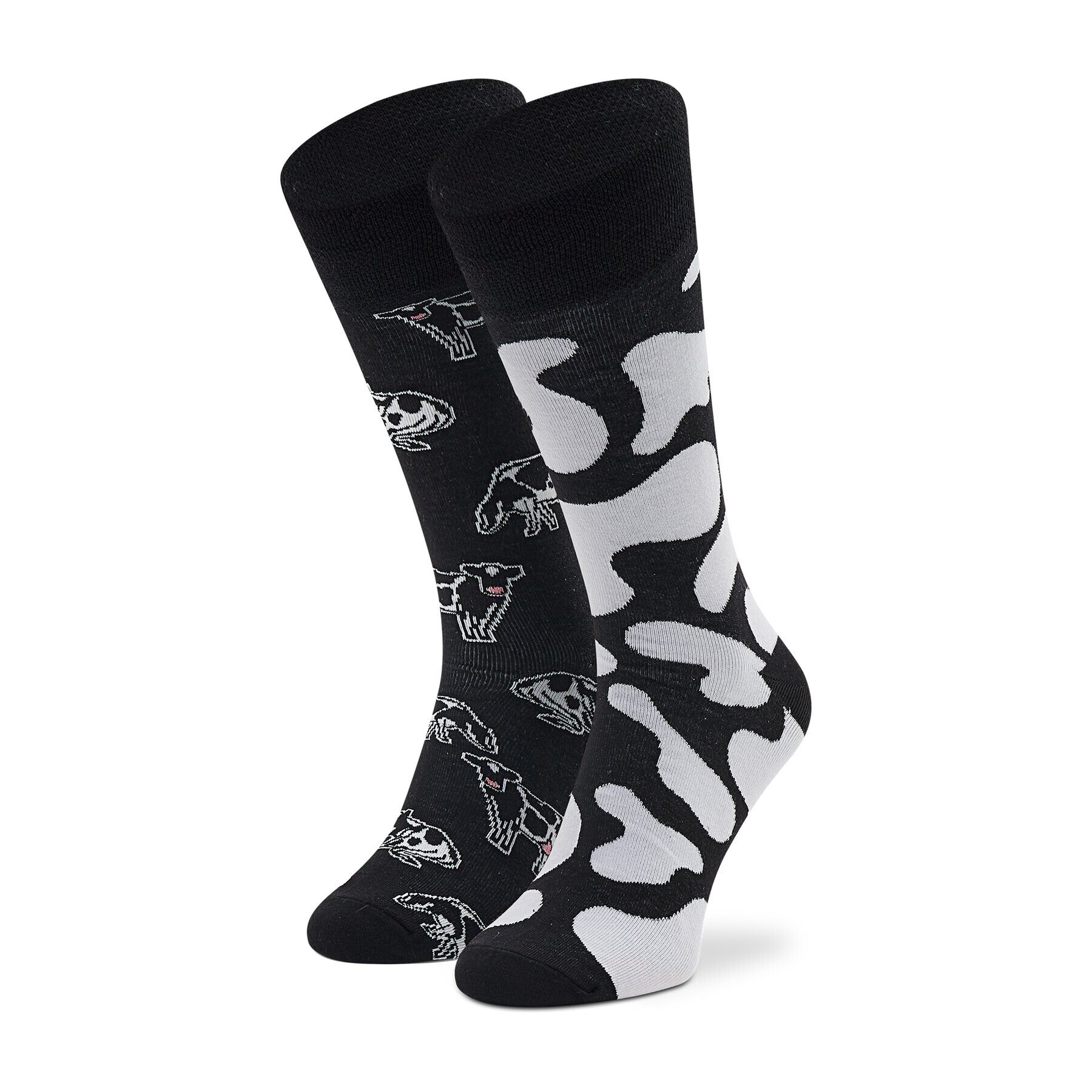 Todo Socks Klasické ponožky Unisex Wow Cow Černá - Pepit.cz